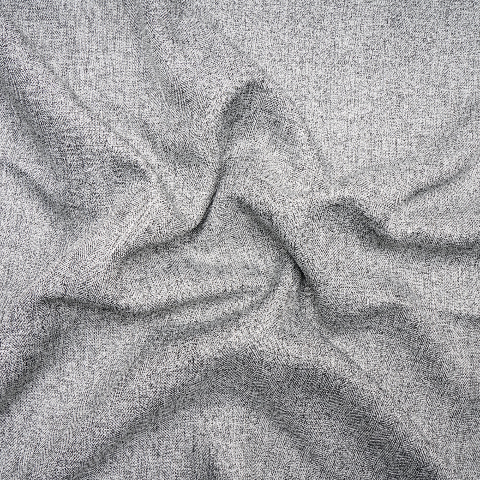 Grey Color Polyester Chambray Fabric