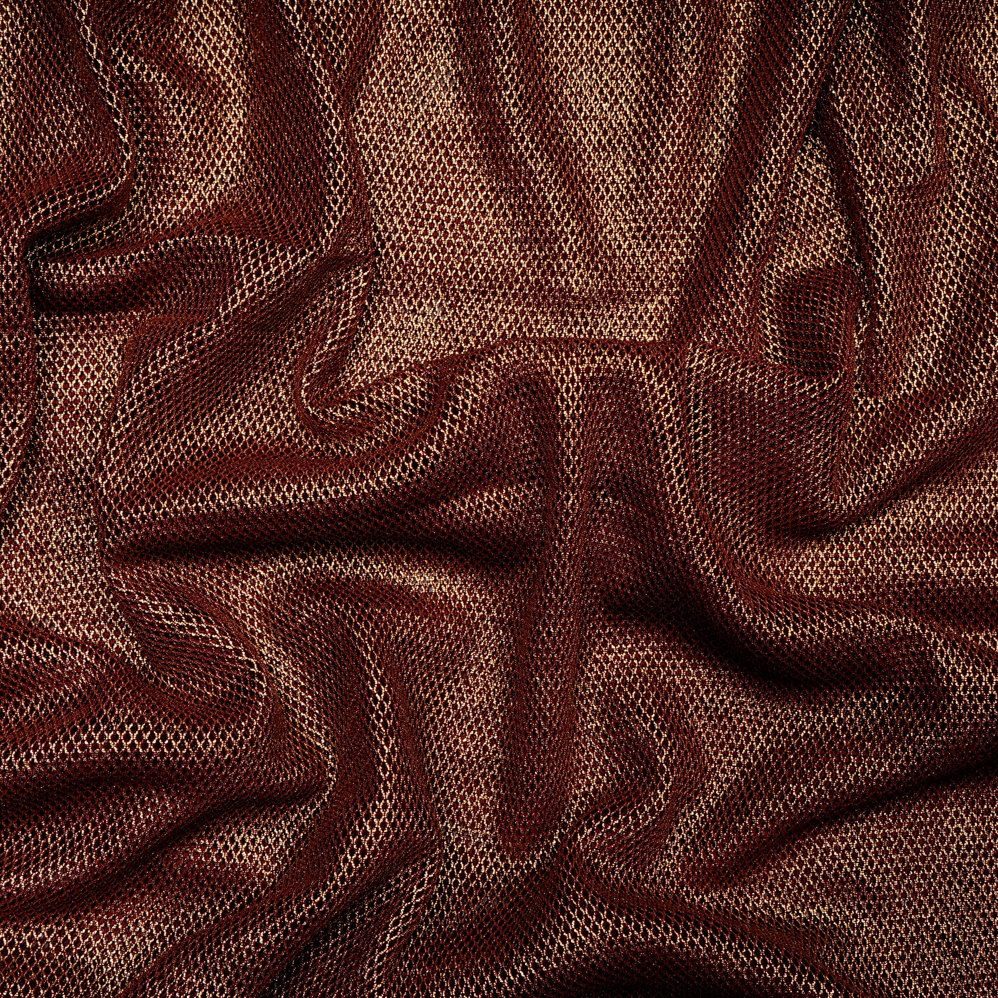 Maroon Color Nylon Fancy Glitter Fabric