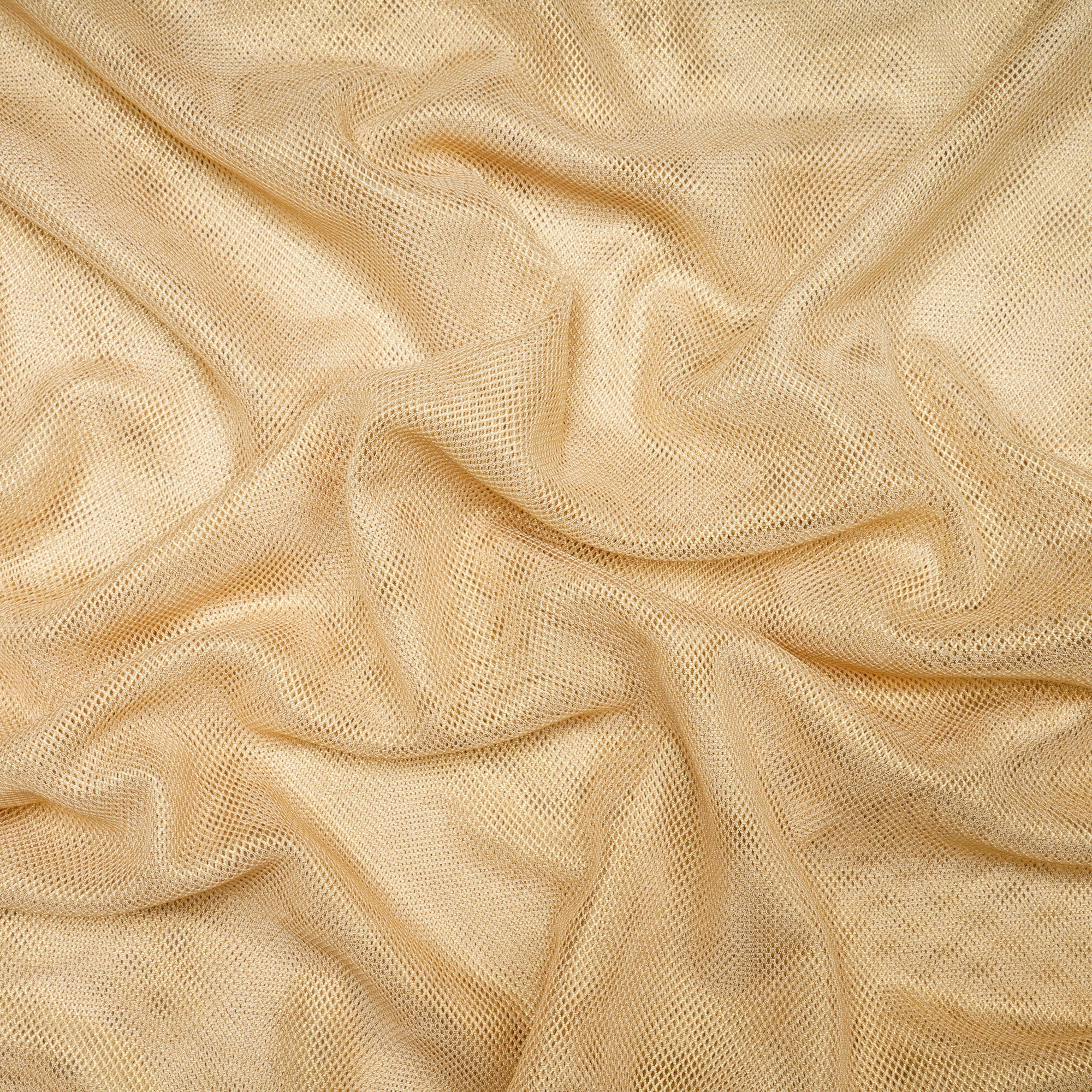 Golden Color Fancy Nylon Net Fabric