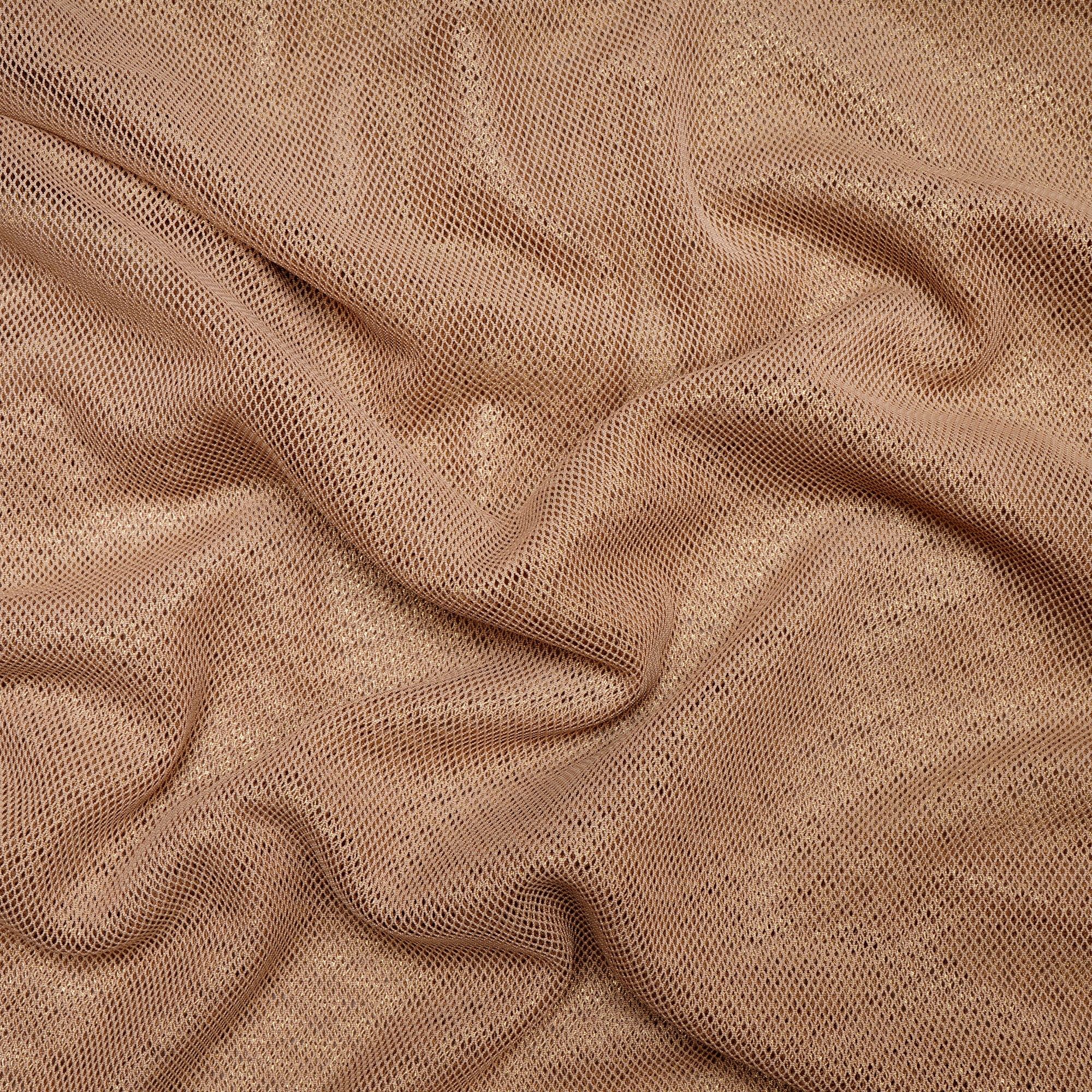 Golden Color Fancy Nylon Net Fabric