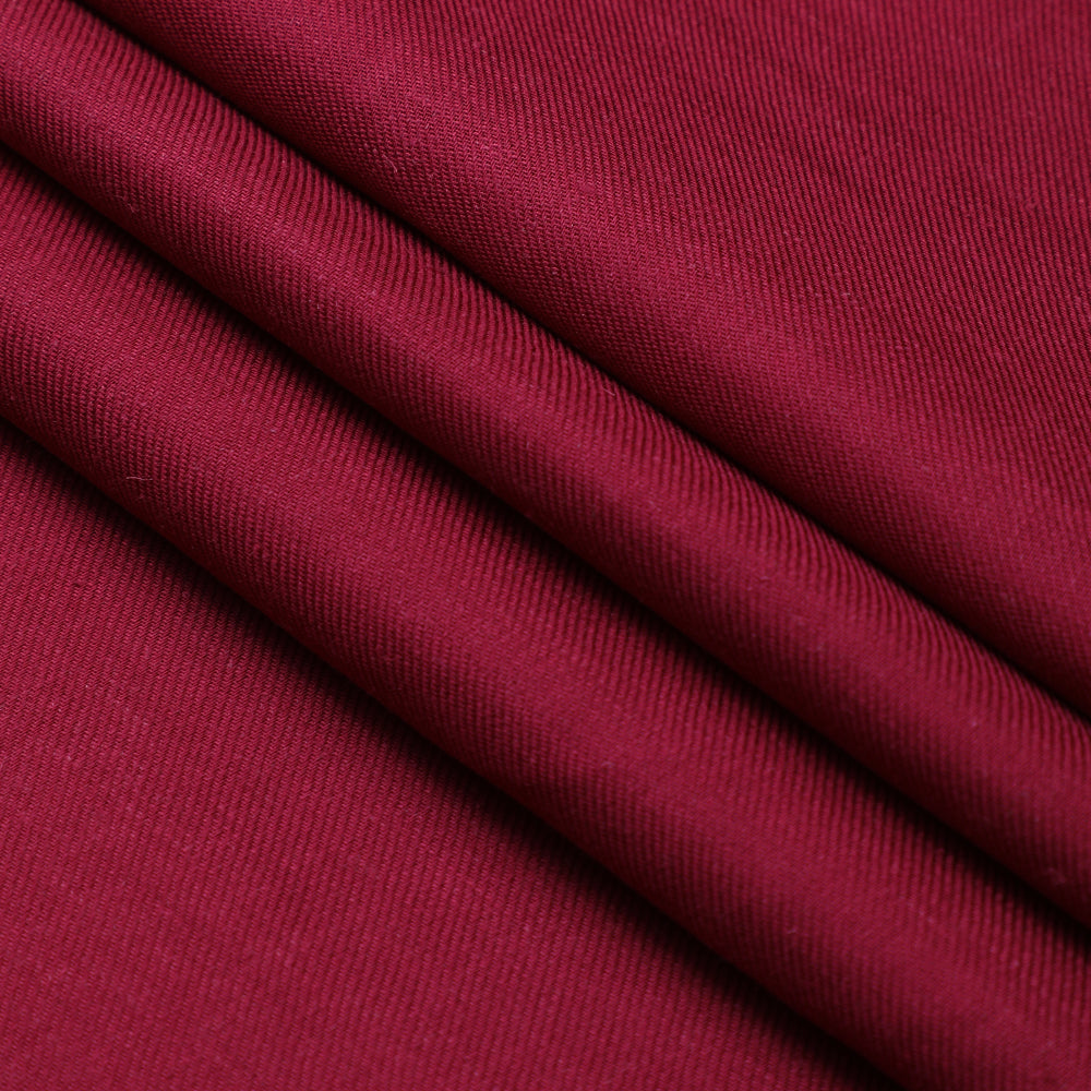 Boysenberry Color Viscose Satin Linen Fabric