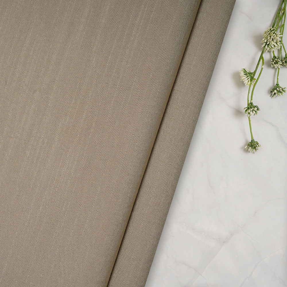 Sage Green Color Yarn Dyed Linen Crepe Fabric