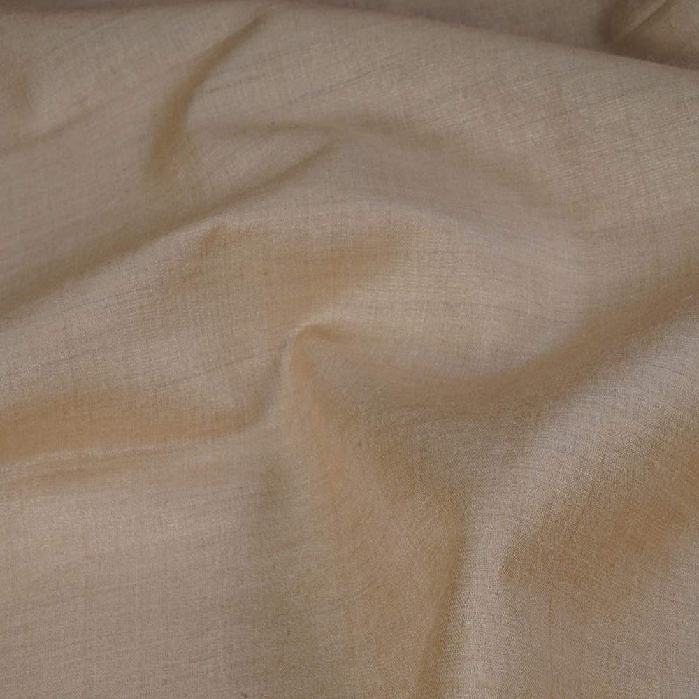Ecru Color Muga Silk Dyeable Fabric