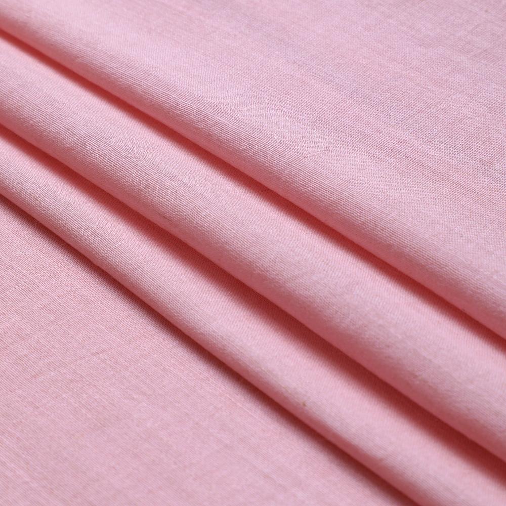 Onion Pink Color Piece Dyed Tussar Muga Silk Fabric