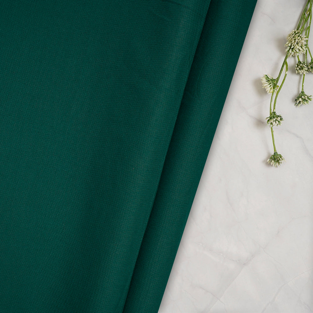 Green Color Mill Dyed High Twist 2x2 Cotton Voile Fabric