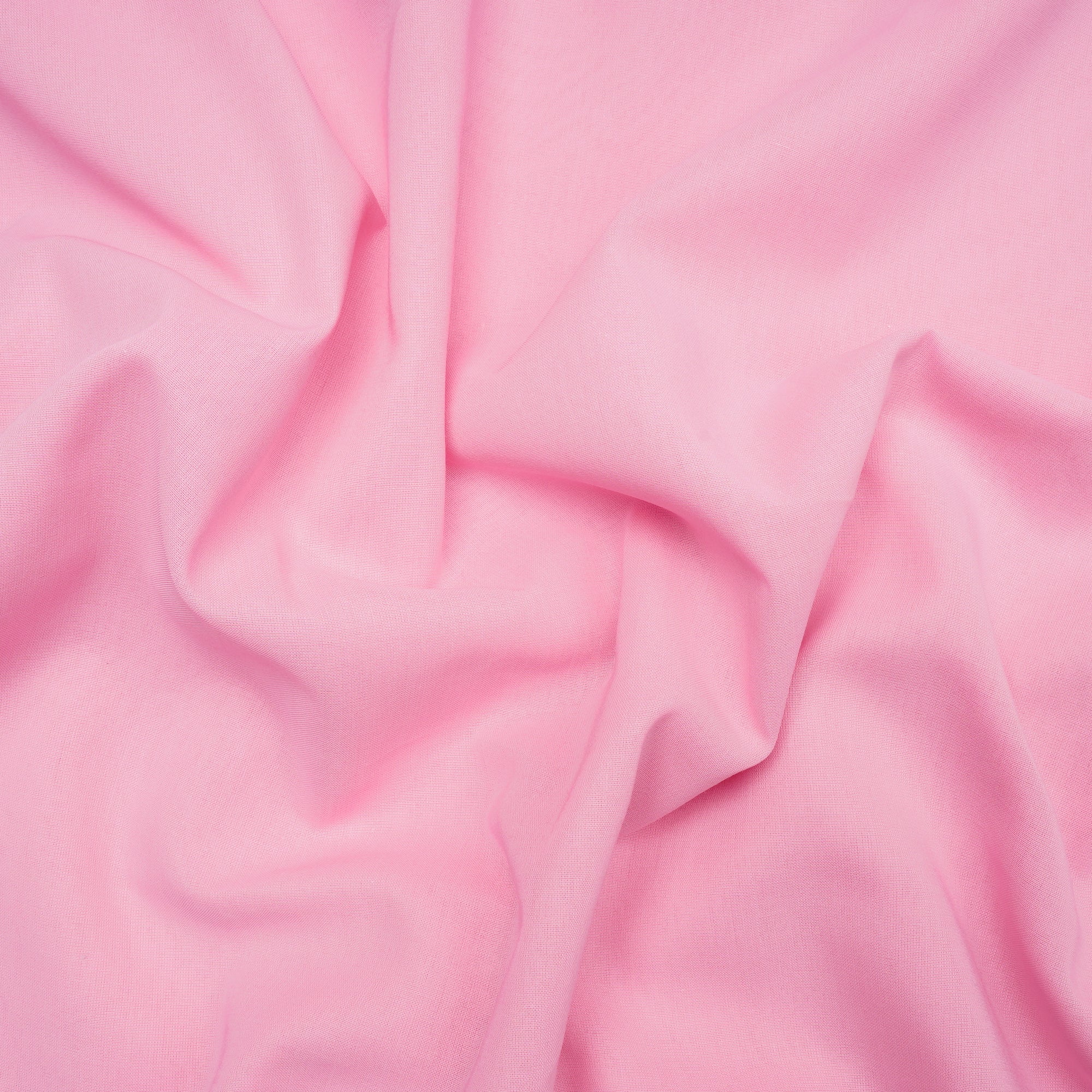 Carnation Pink Color Mill Dyed High Twist 2x2 Cotton Voile Fabric