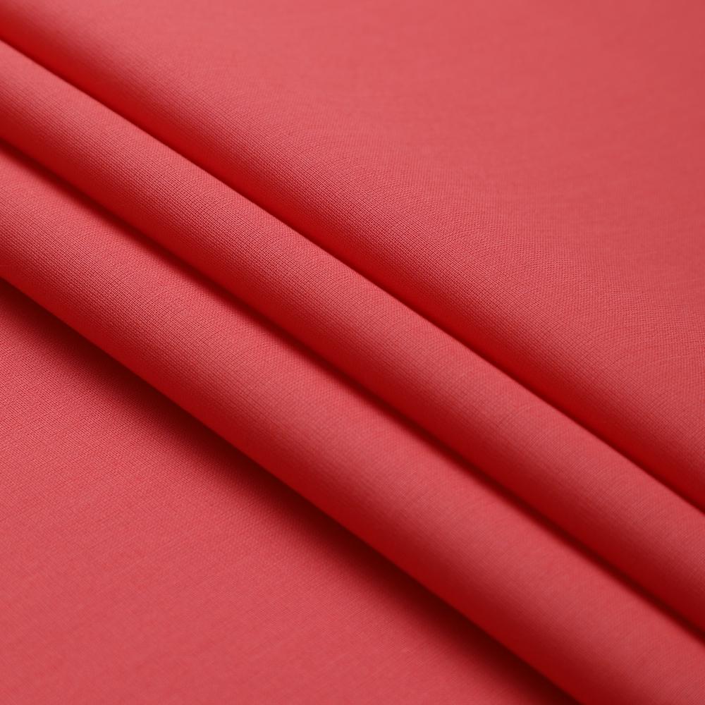 Coral Color Mill Dyed High Twist 2x2 Cotton Voile Fabric