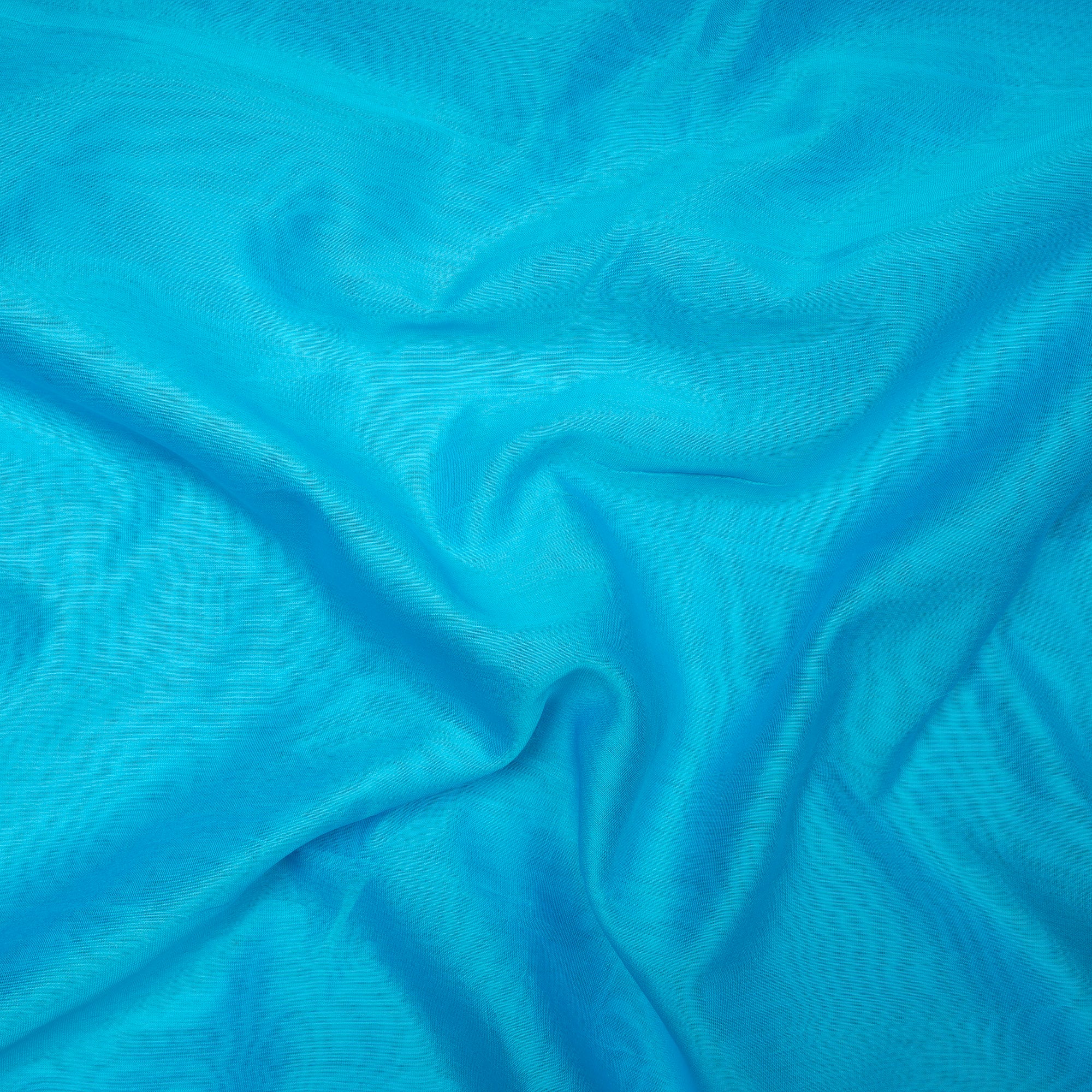 Light Blue Color Piece Dyed Chanderi Fabric