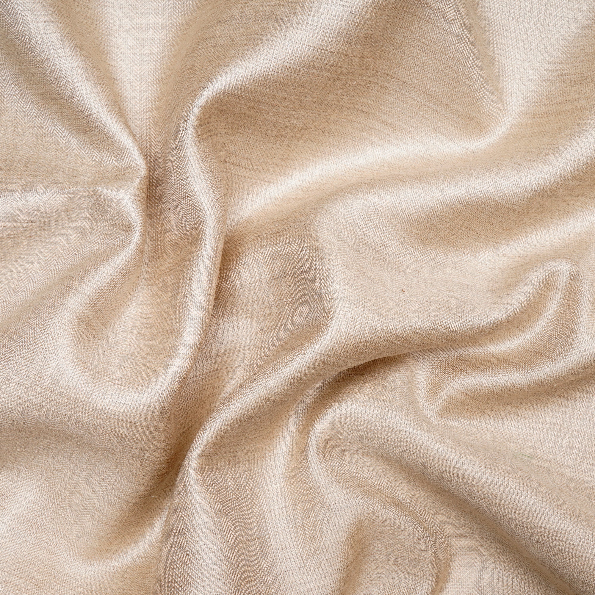 Beige Color Pashmina Silk Fabric