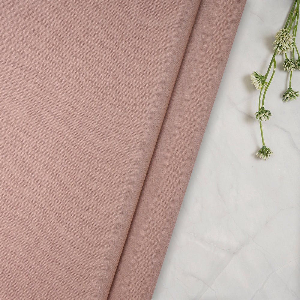 Beige Color Piece Dyed Pure Fine Chanderi Fabric