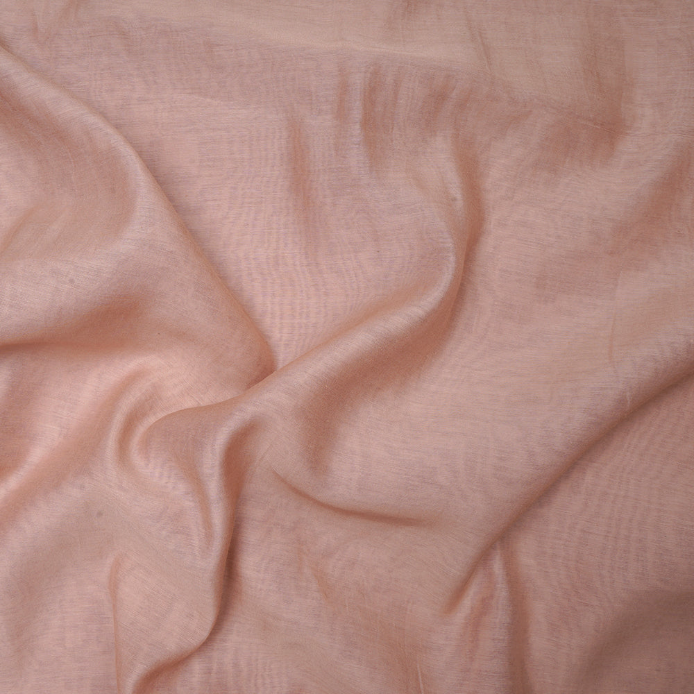 Beige Color Piece Dyed Pure Fine Chanderi Fabric