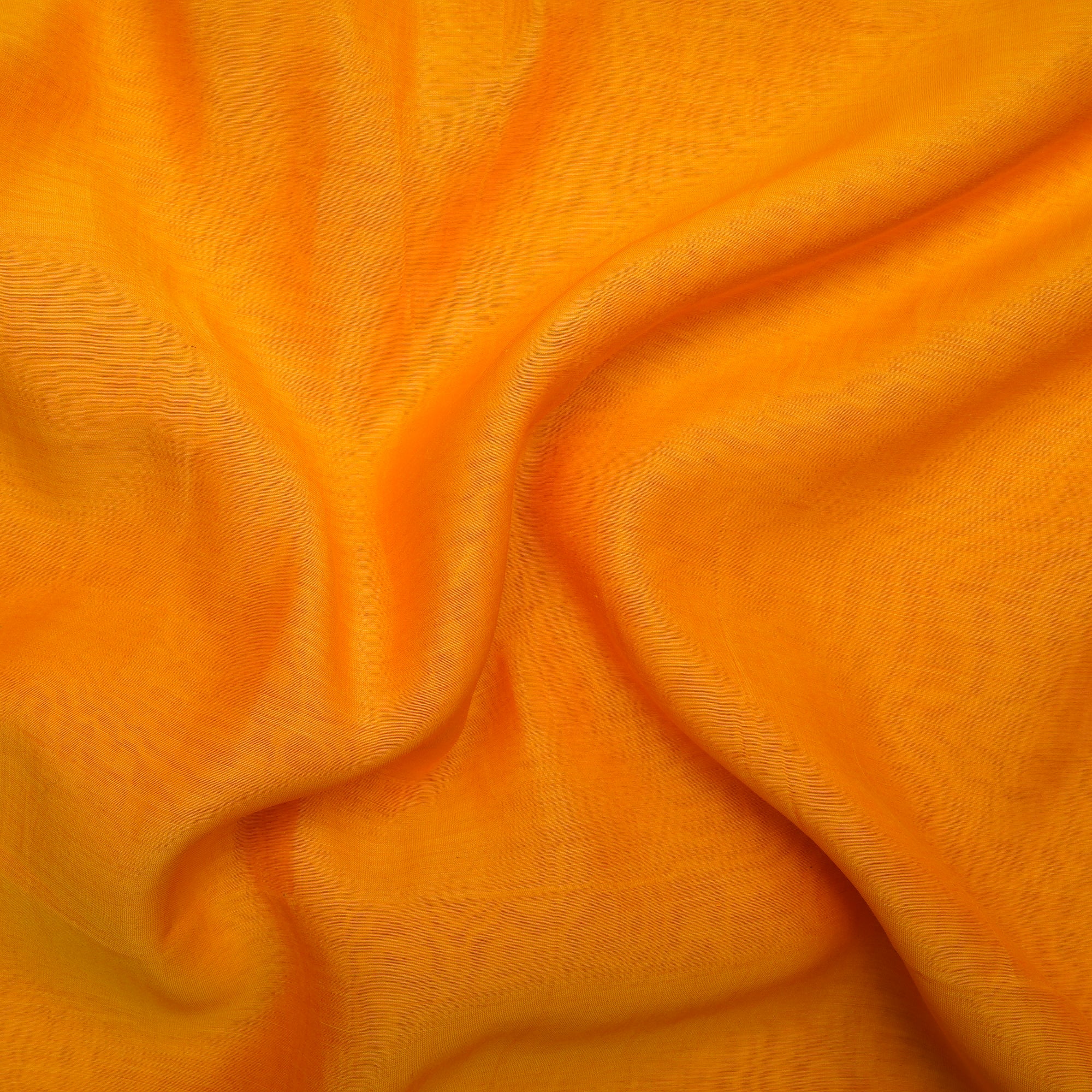 Pumpkin Color Piece Dyed Fine Chanderi Fabric