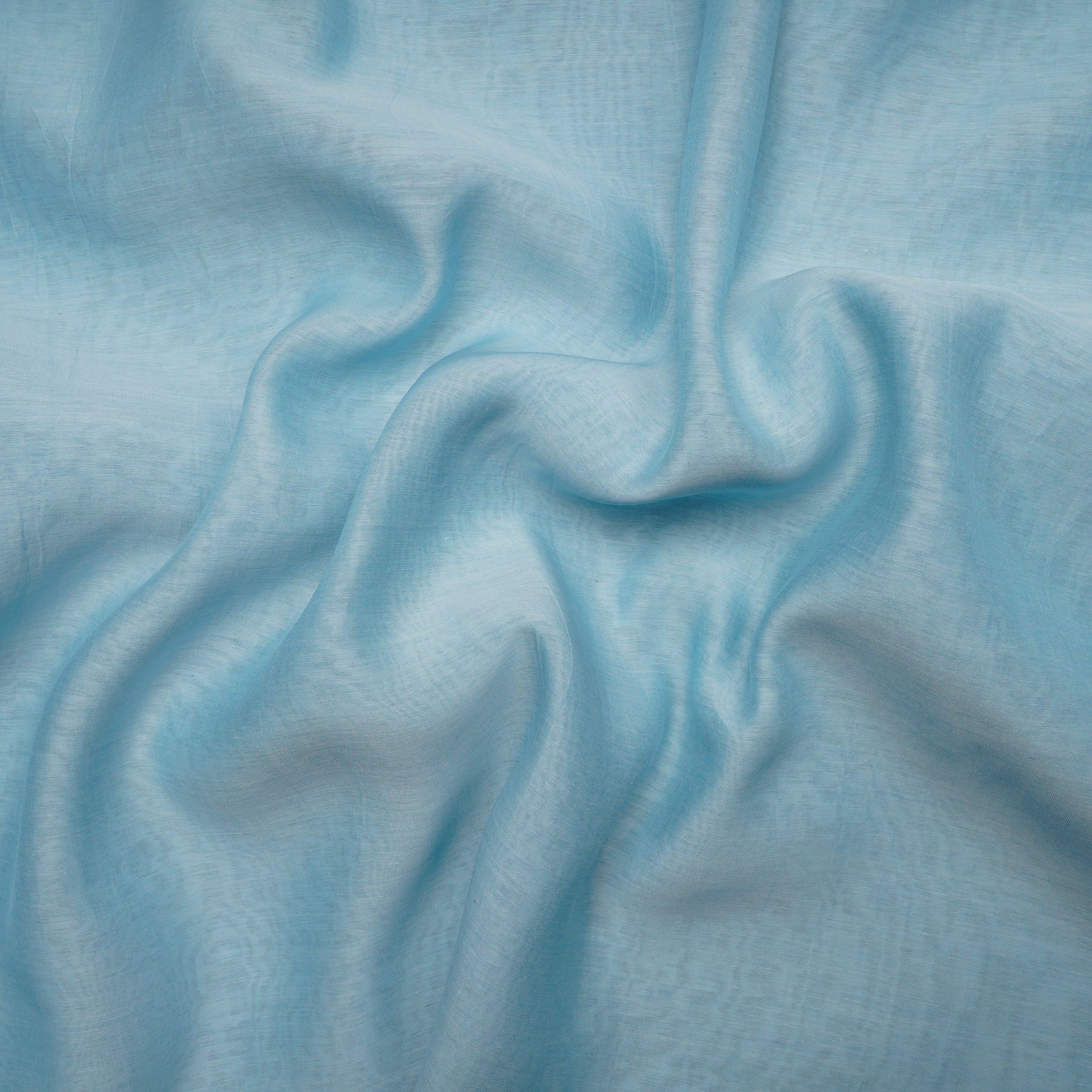 Powder Blue Color Piece Dyed Fine Chanderi Fabric