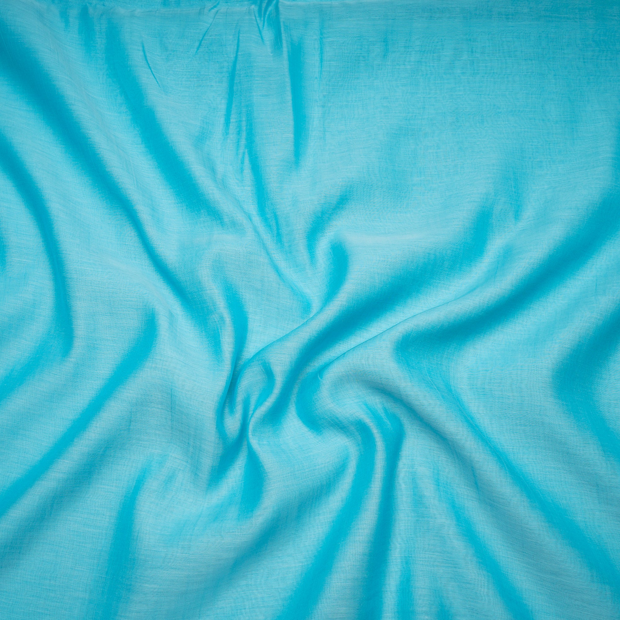 Light Blue Color Piece Dyed Fine Chanderi Fabric