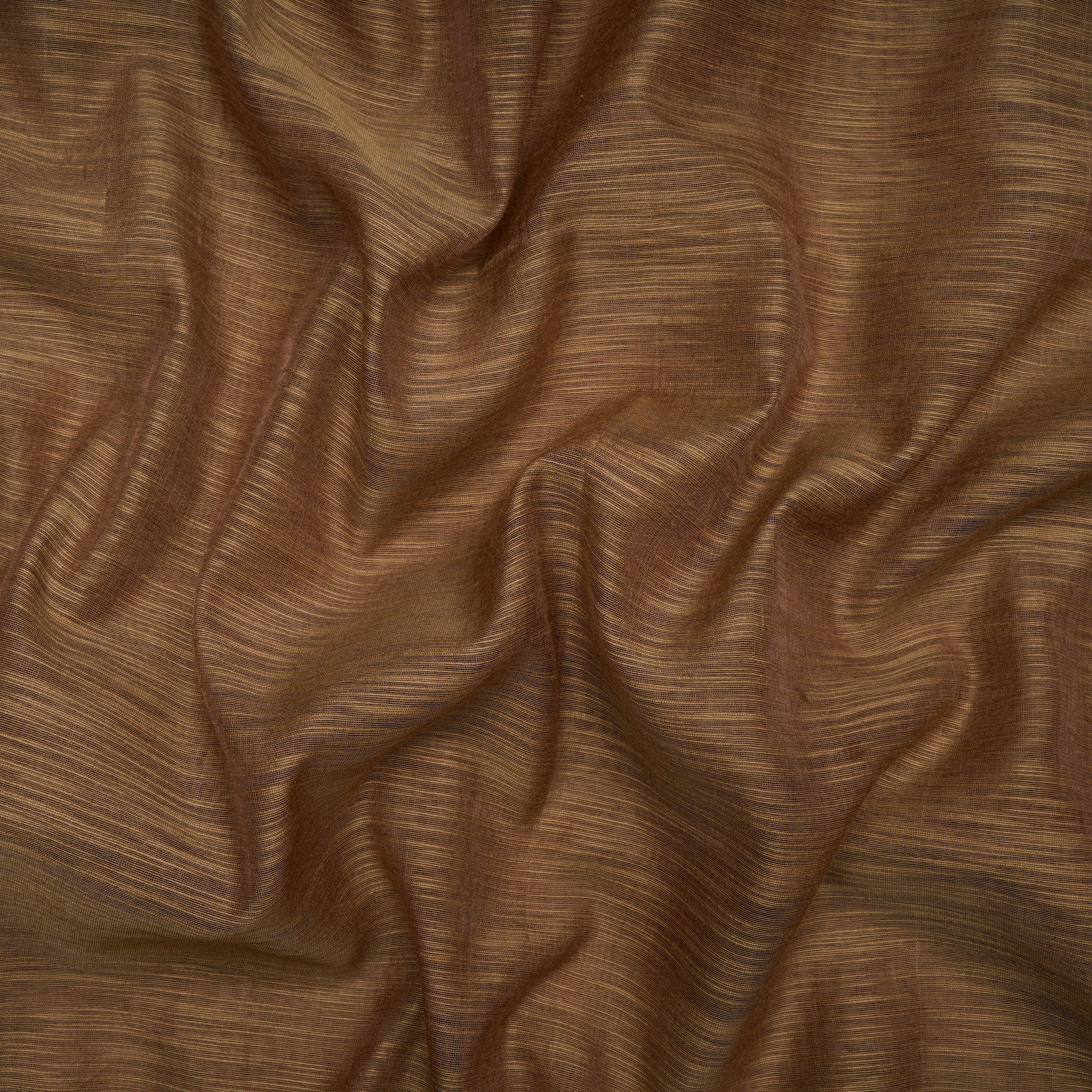 Light Brown Slub Chanderi Fabric