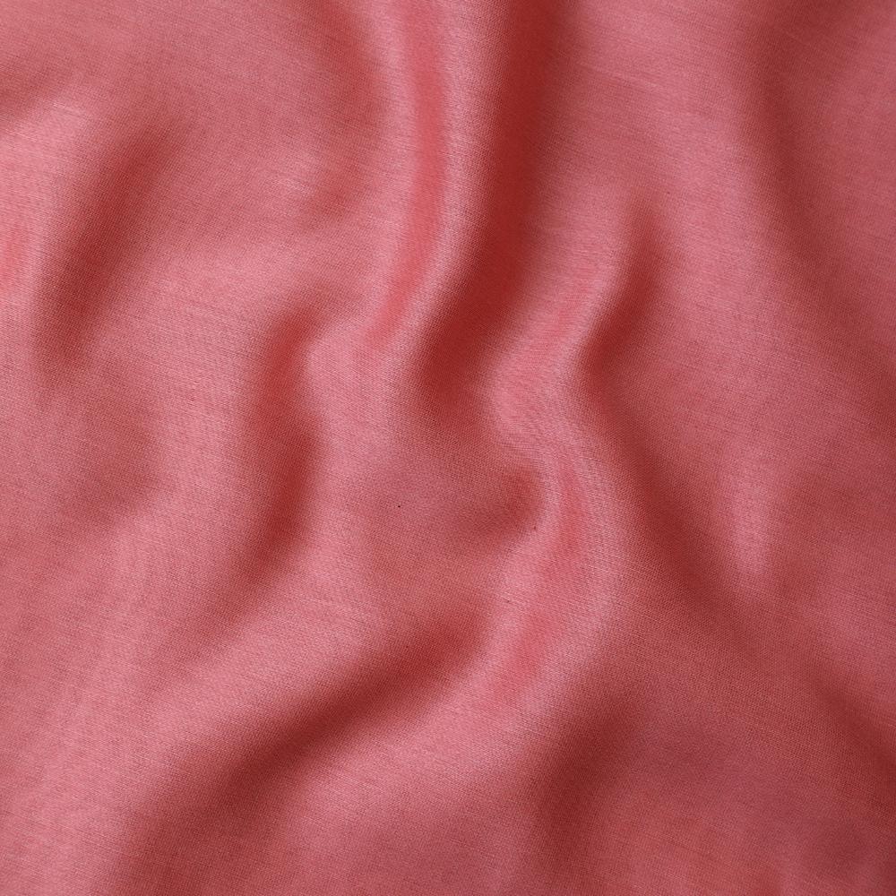 Coral Pink Color Piece Dyed Rapier Chanderi Fabric