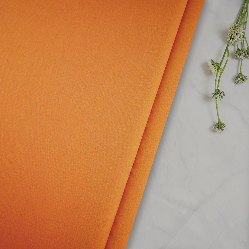 Mustard Color Piece Dyed Rapier Chanderi Fabric