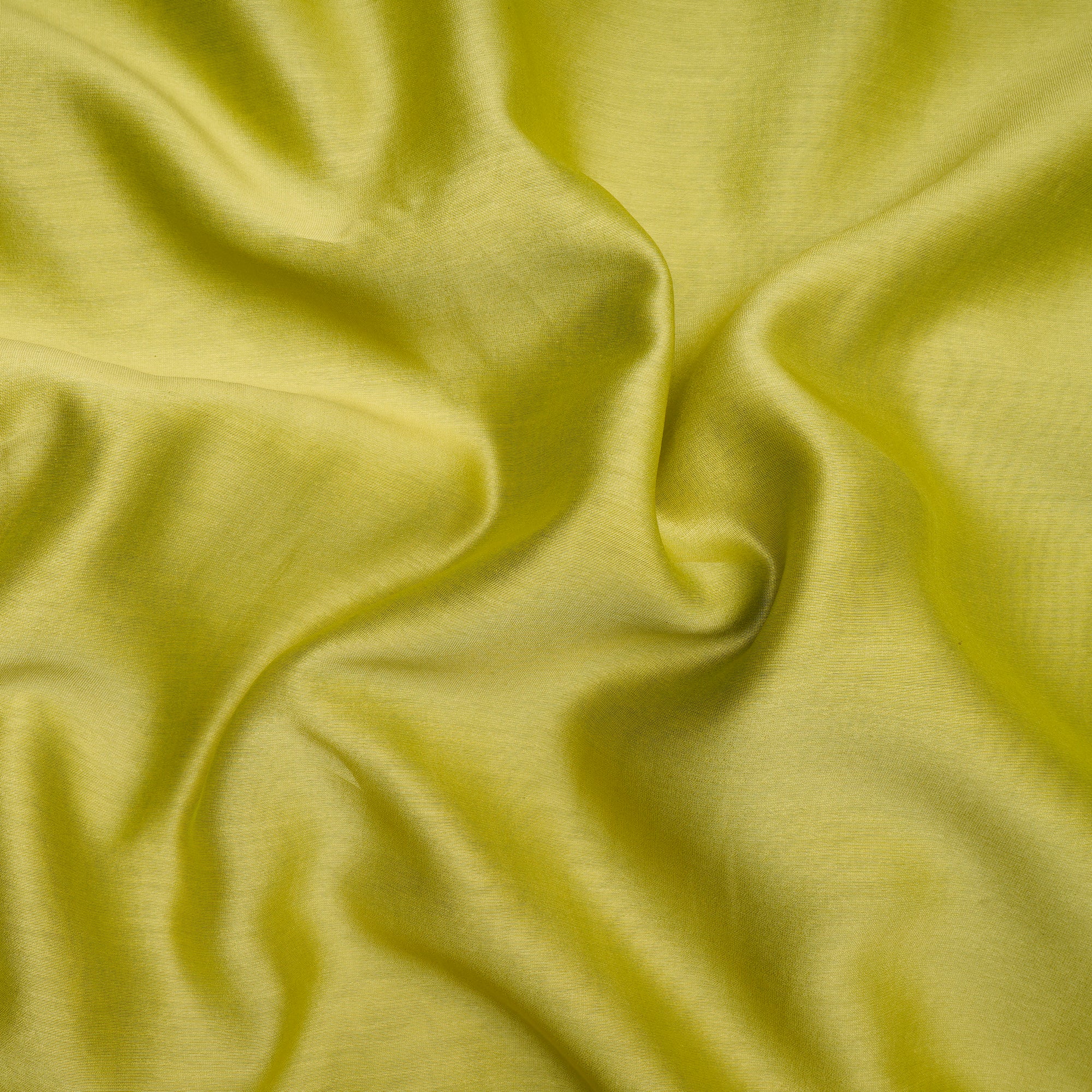 Parrot Green Piece Dyed Pure Chanderi Fabric