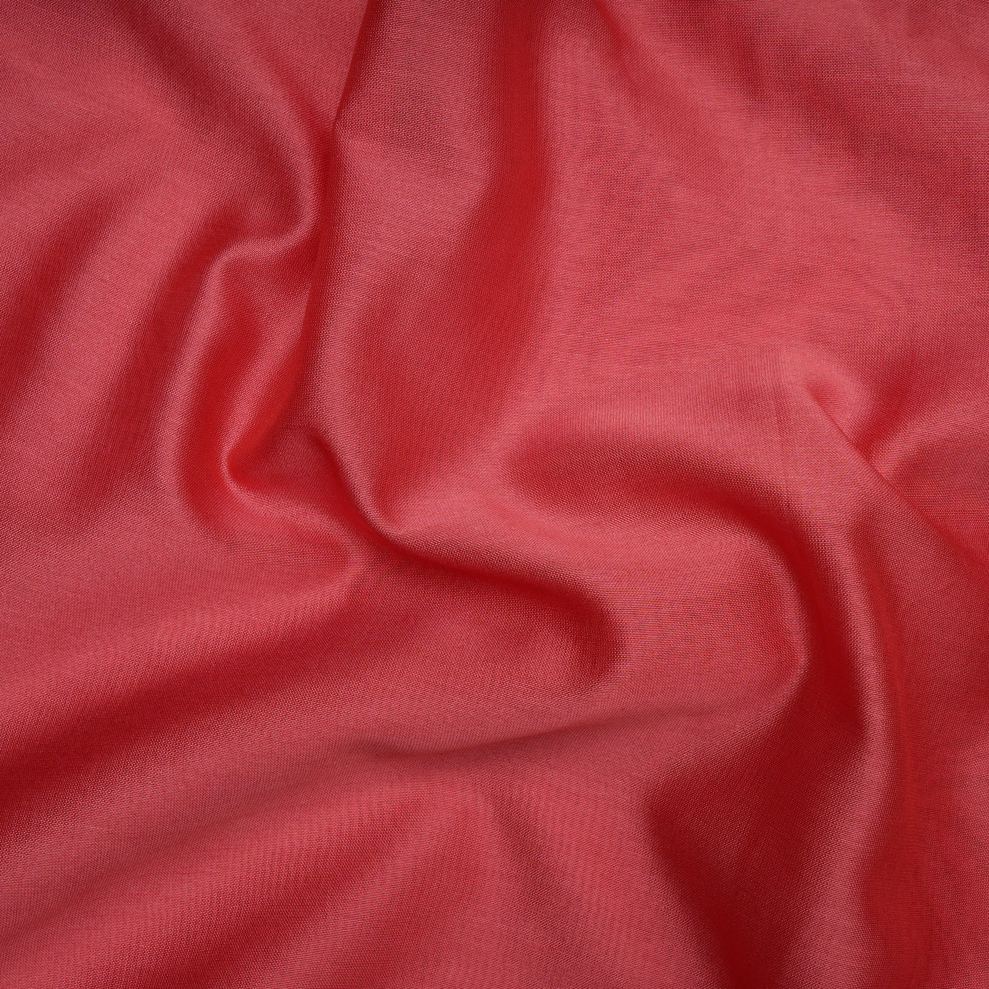 Georgia Peach Piece Dyed Pure Chanderi Fabric