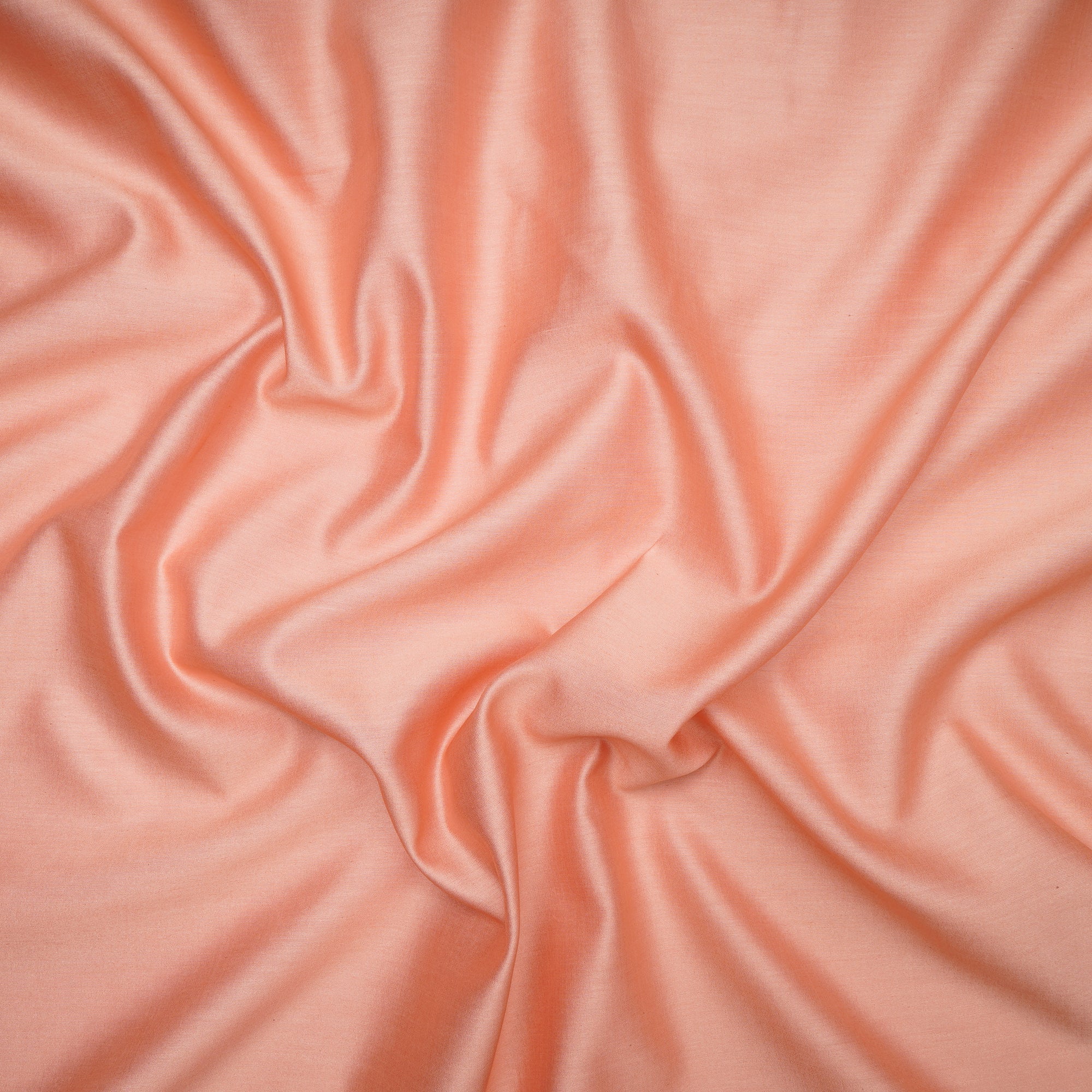 Coral Pink Piece Dyed Pure Chanderi Fabric