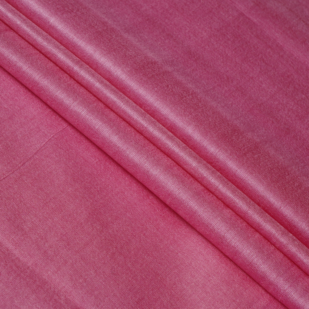 Light Pink Color Piece Dyed Handwoven Tussar Silk Fabric