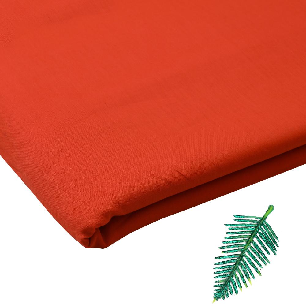 Dark Orange Color Cotton Voile Fabric