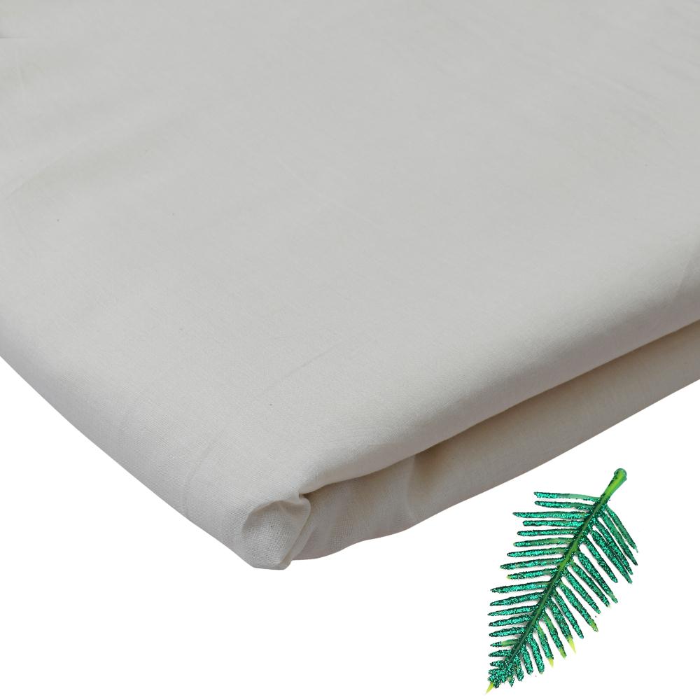 Off White Color Cotton Voile Fabric