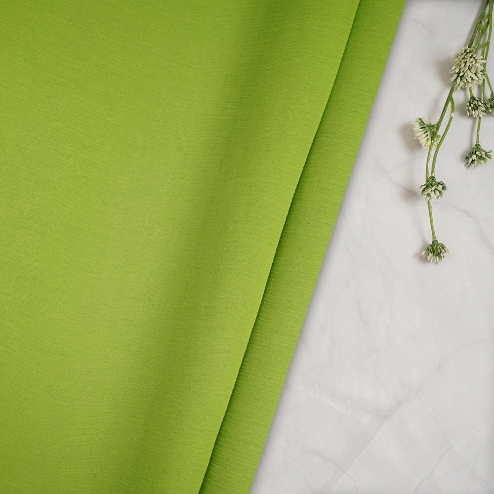 Light Green Color Bemberg Chiffon Fabric