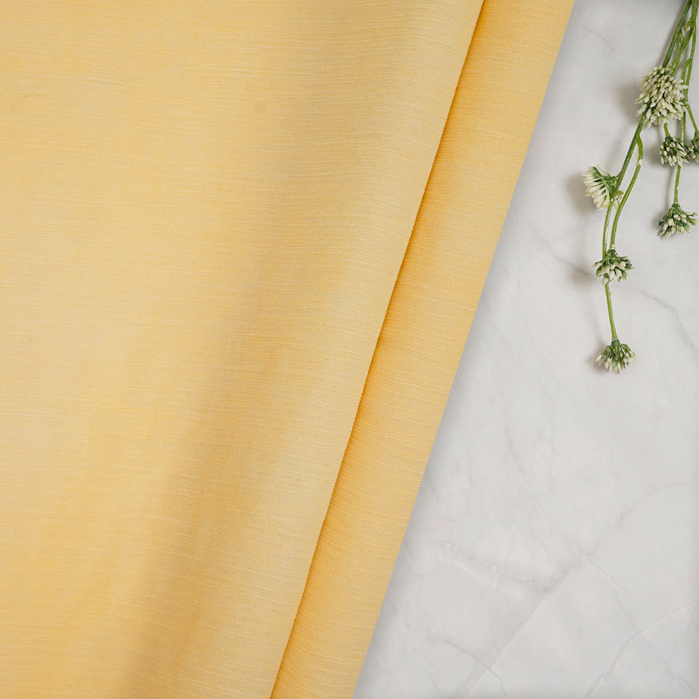 Yellow Color Bemberg Chiffon Fabric