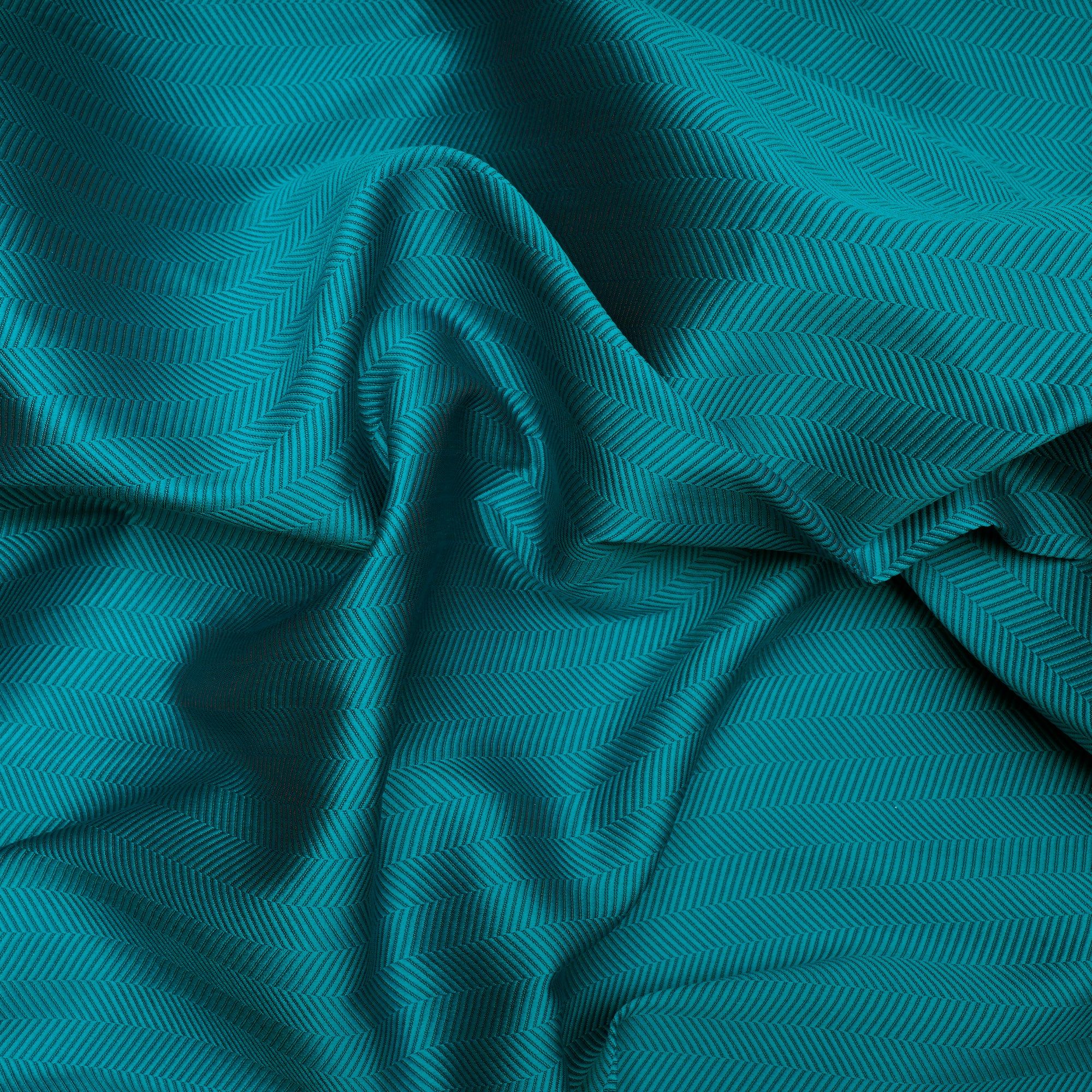 Green Color Polyester Jacquard Fabric