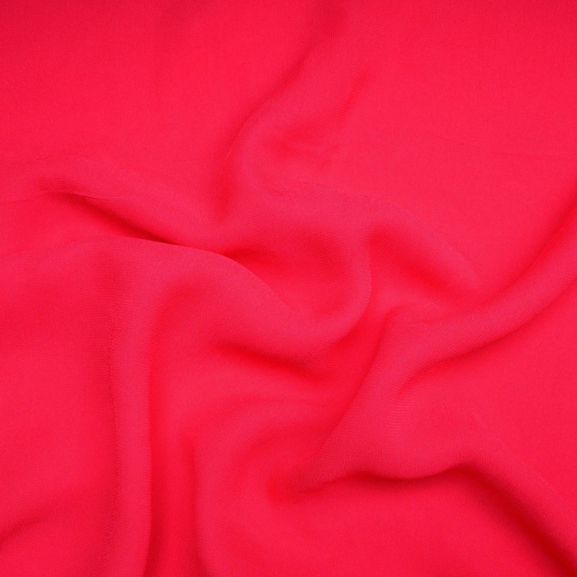 Crimson Color Piece Dyed Viscose Georgette Fabric