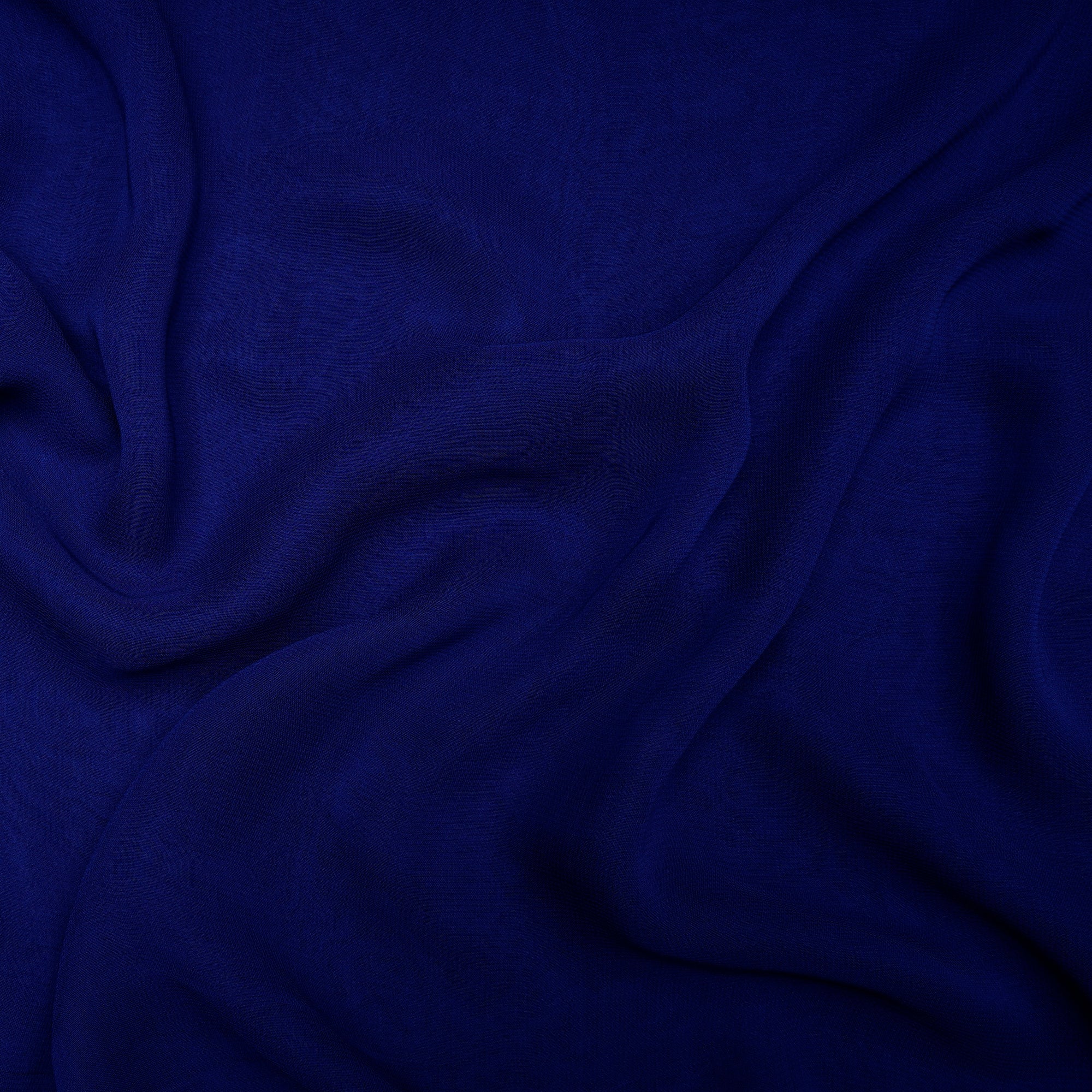 Dark Blue Color Piece Dyed Georgette Viscose Fabric