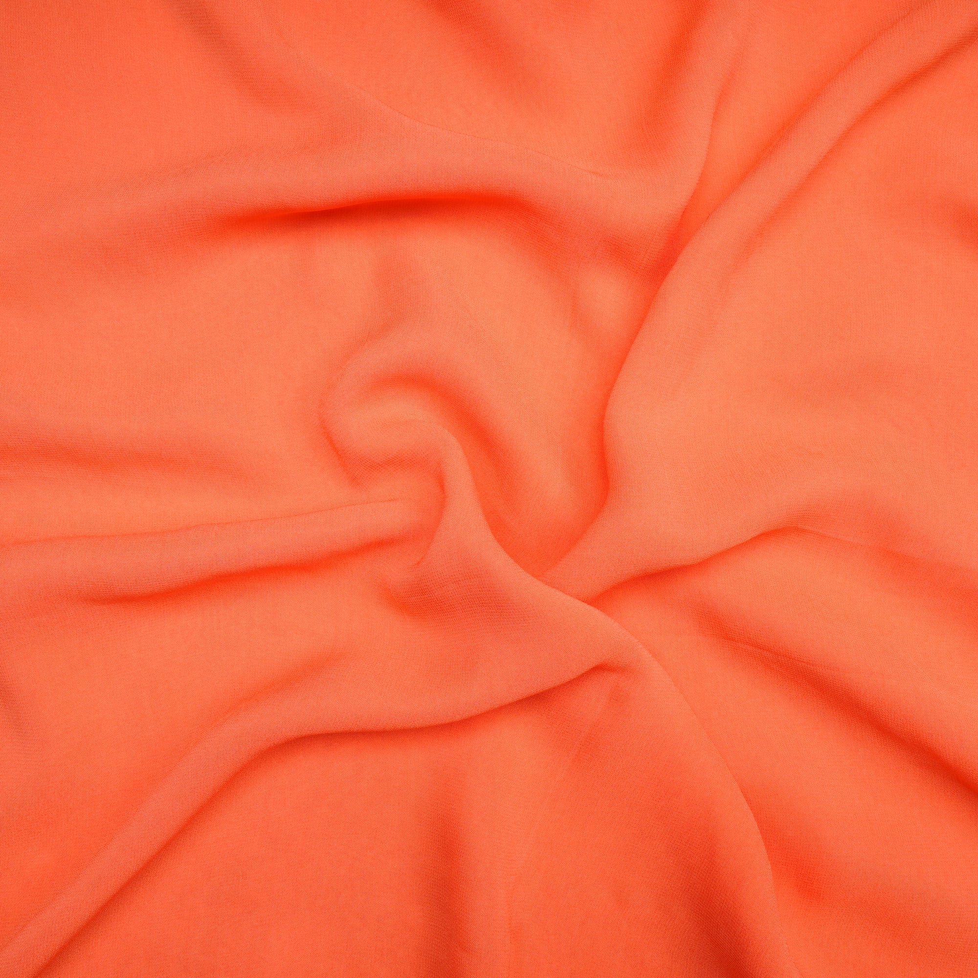 Light Coral Color Piece Dyed Viscose Georgette Fabric