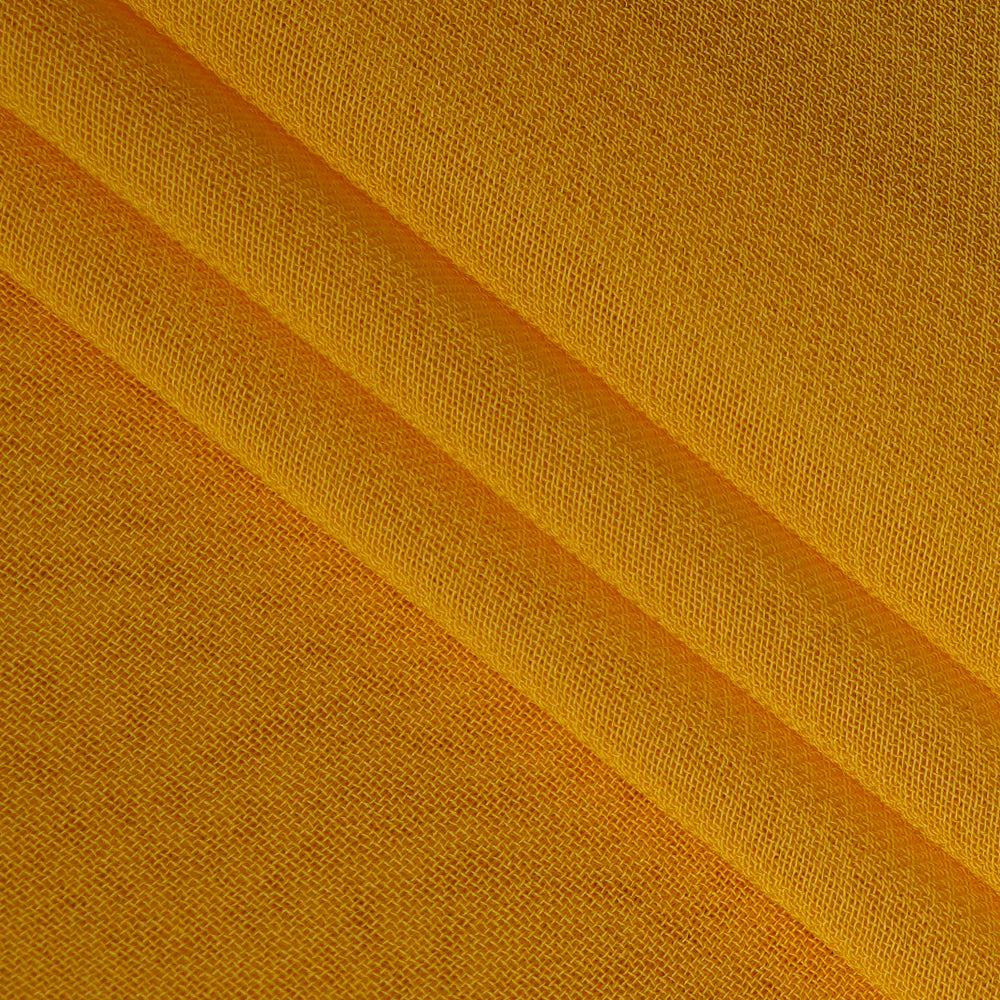 Yellow Color Piece Dyed Viscose Georgette Fabric
