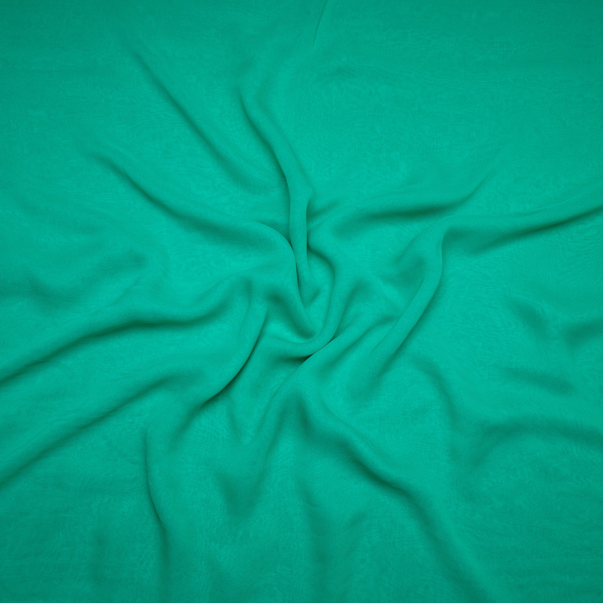 Aqua Green Color Piece Dyed Viscose Georgette Fabric