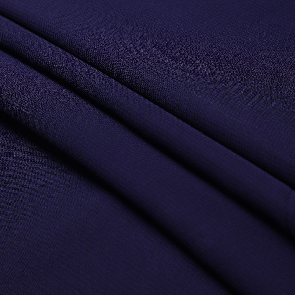 Dark Blue Color Piece Dyed Viscose Georgette Fabric
