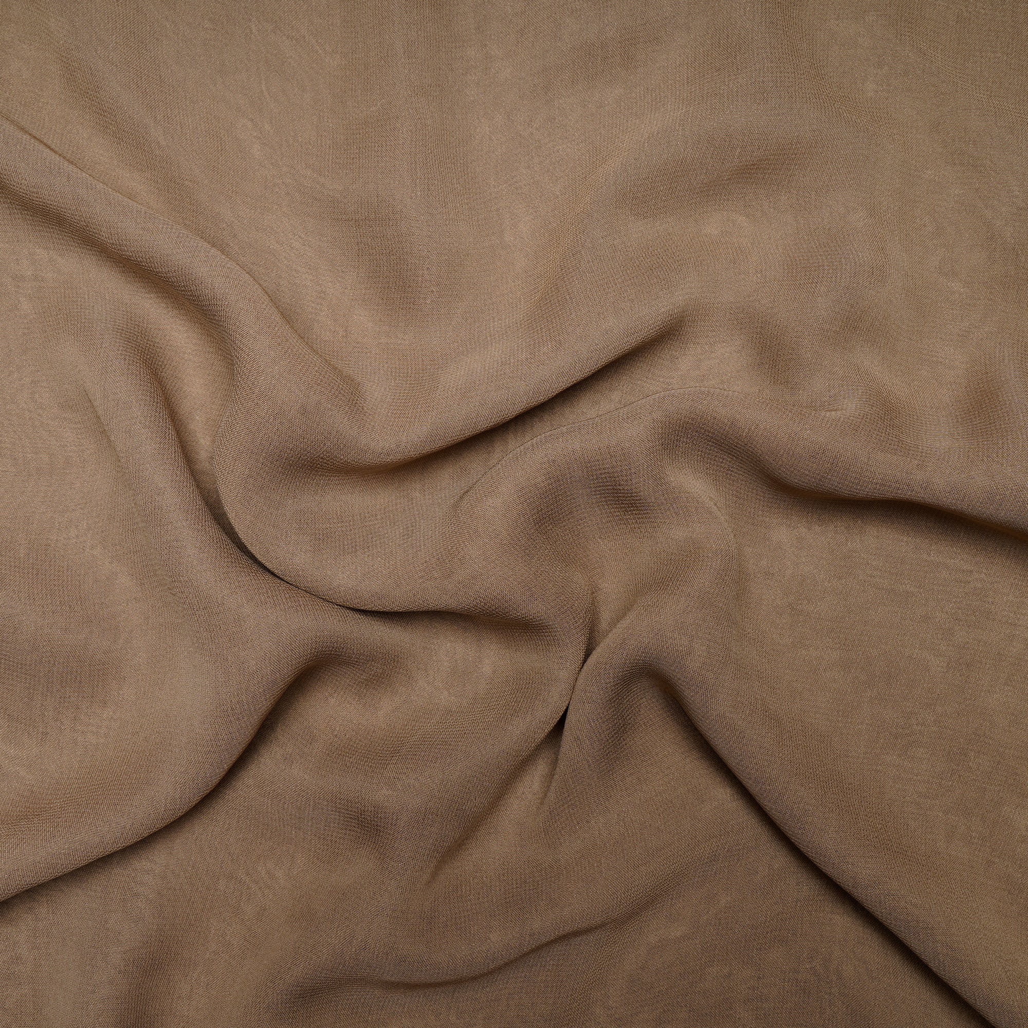 Light Brown Color Piece Dyed Viscose Georgette Fabric