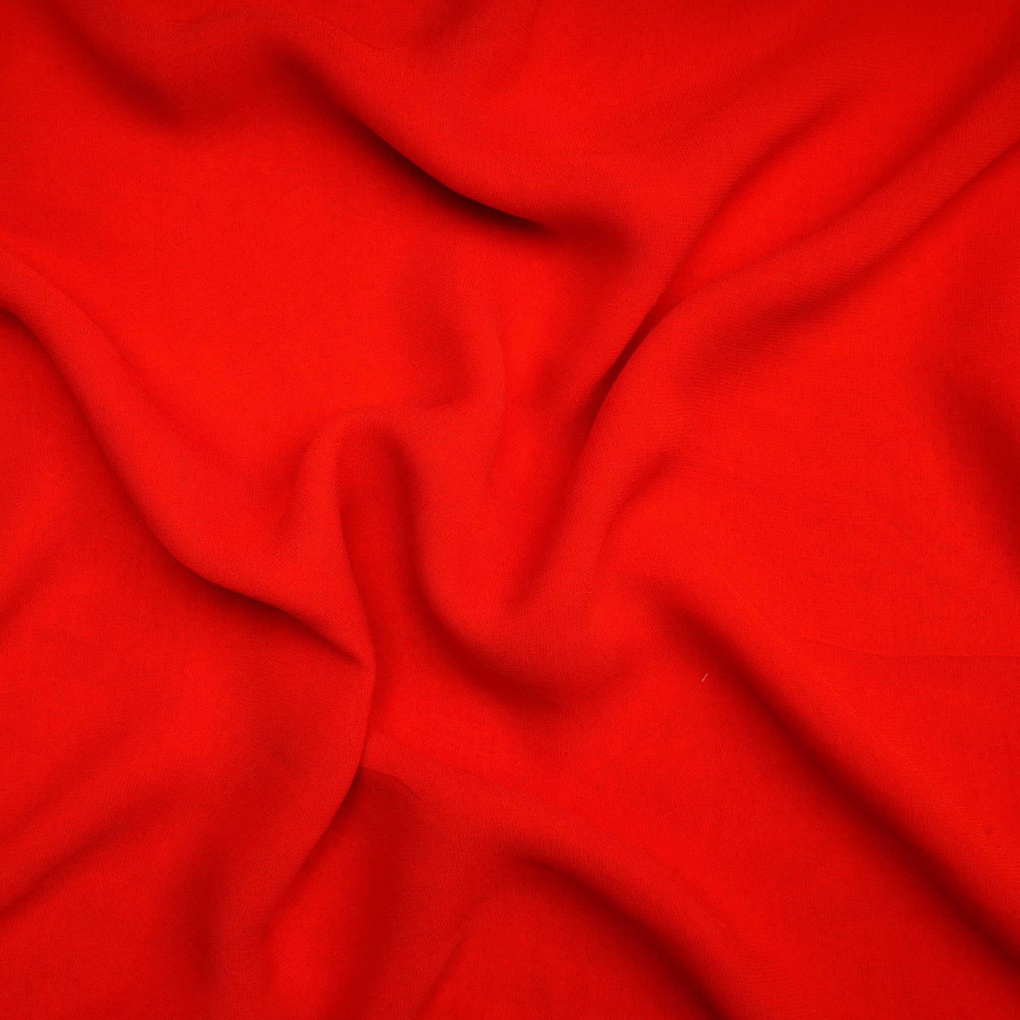 Red Color Piece Dyed Viscose Georgette Fabric