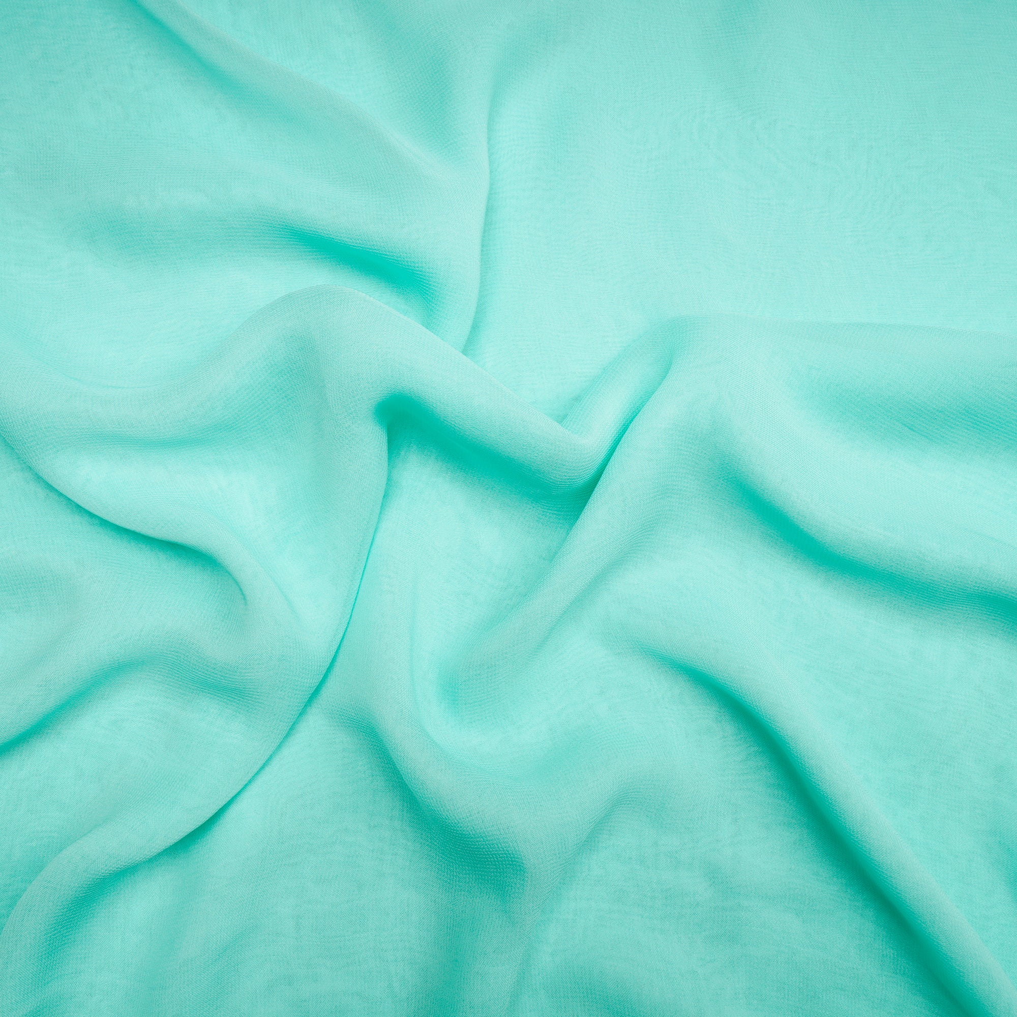 Mint Green Color Piece Dyed Viscose Georgette Fabric