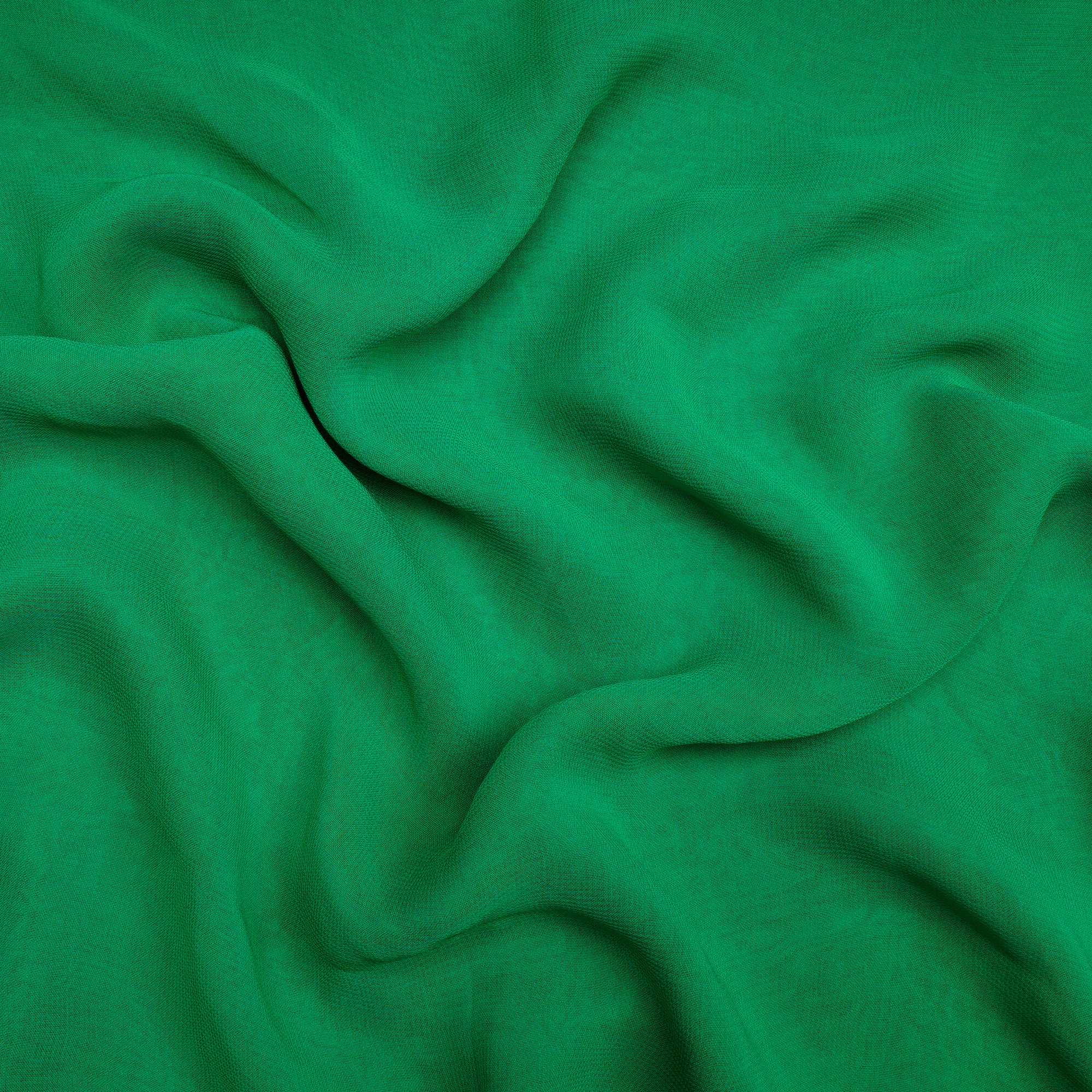 Green Color Piece Dyed Viscose Georgette Fabric