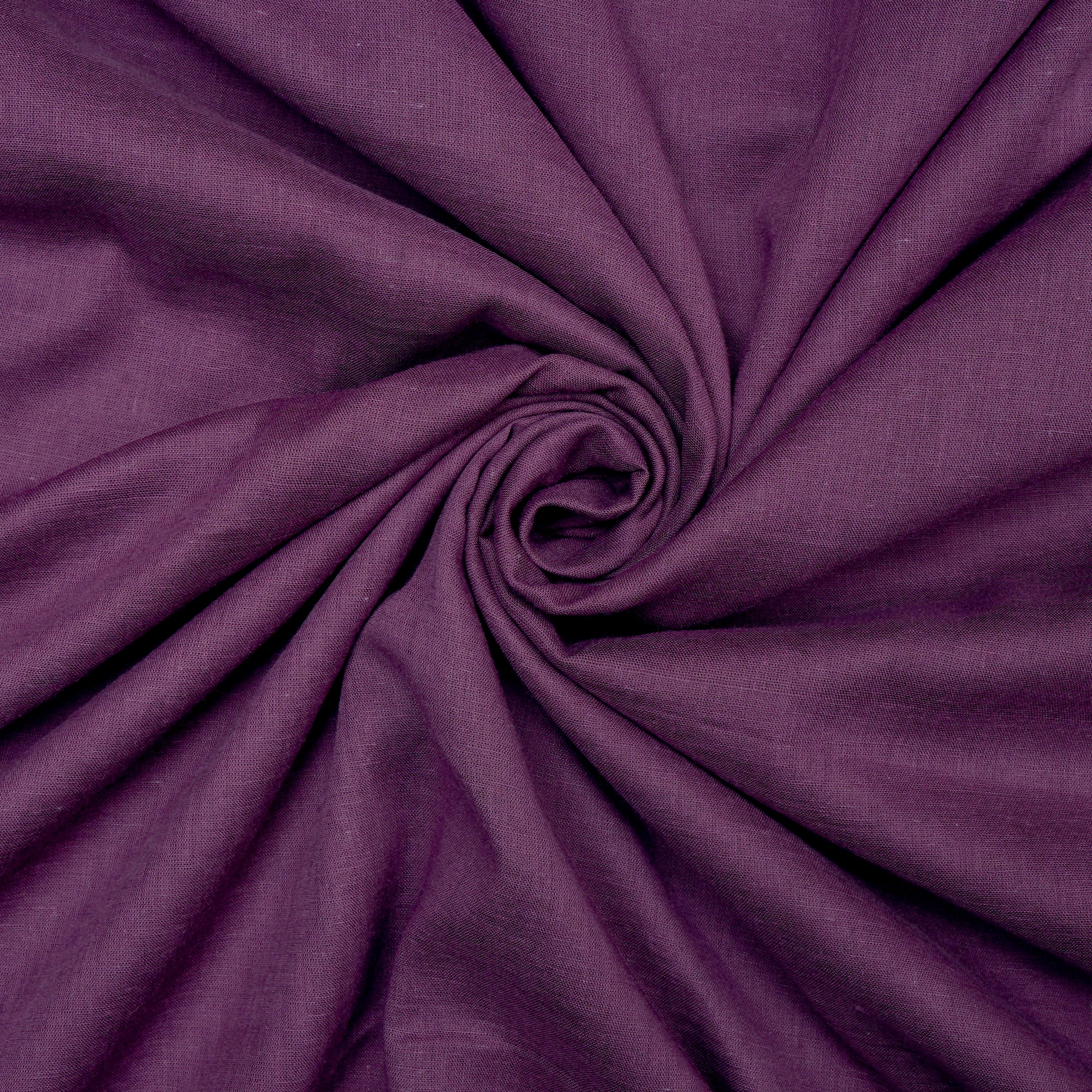 Purple Pure Cotton Voile FabricMauve Plain 80's Cotton Satin Fabric