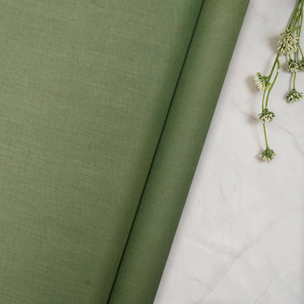 Pistachio Color Cotton Voile Fabric