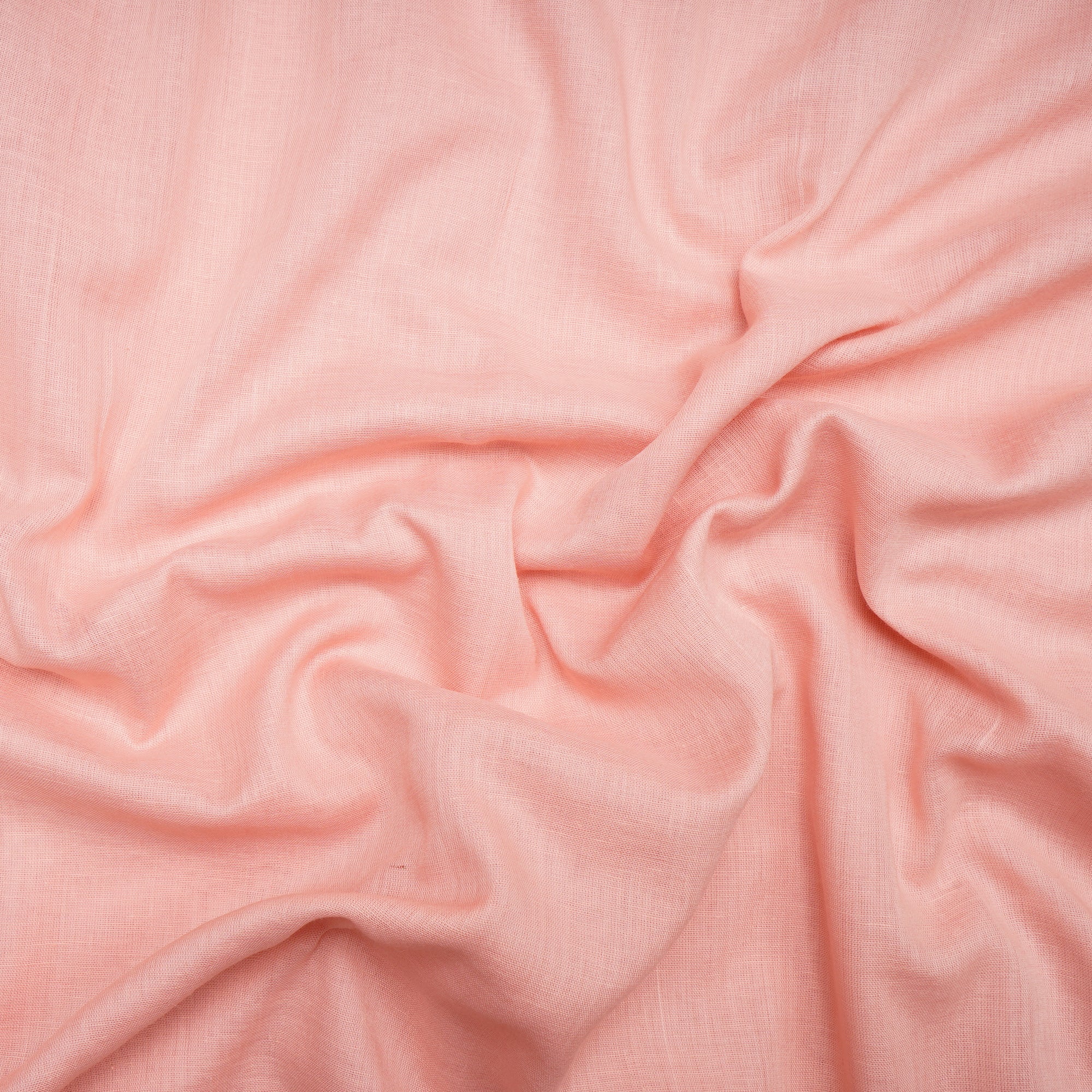 Peach Color Cotton Mulmul Fabric