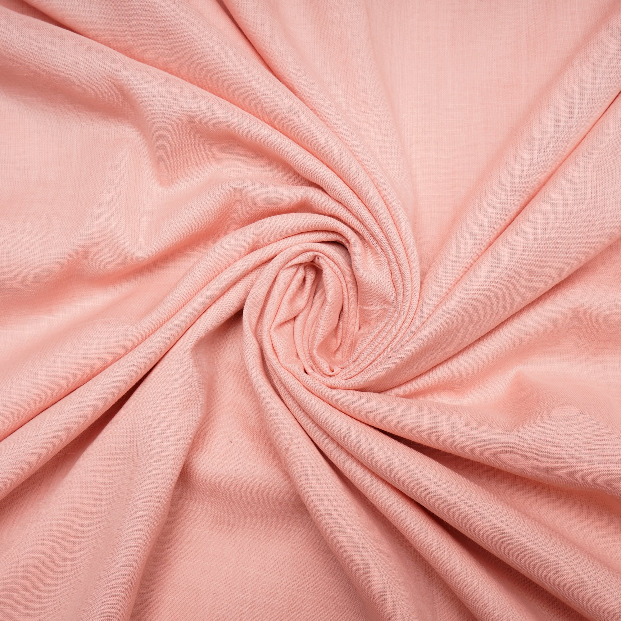 Peach Color Cotton Mulmul Fabric