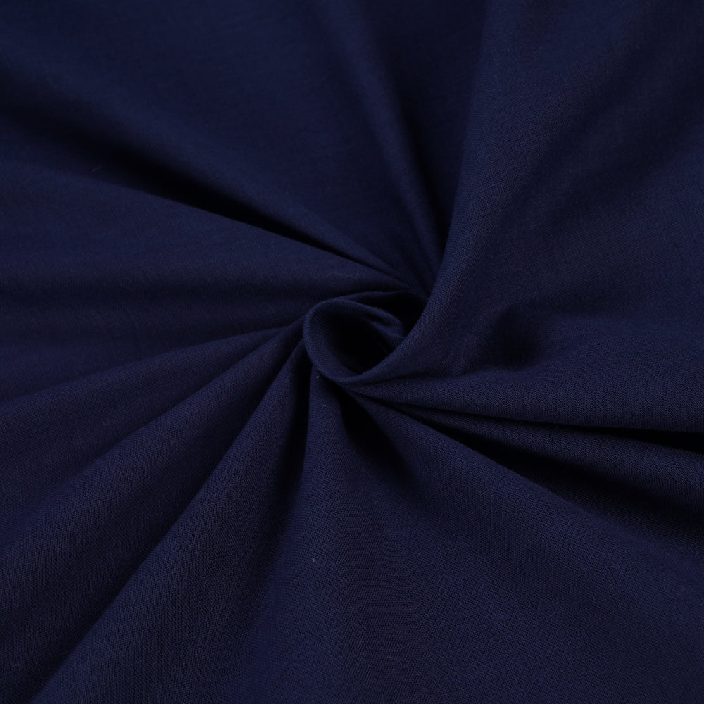 Navy Color Cotton Mulmul Fabric