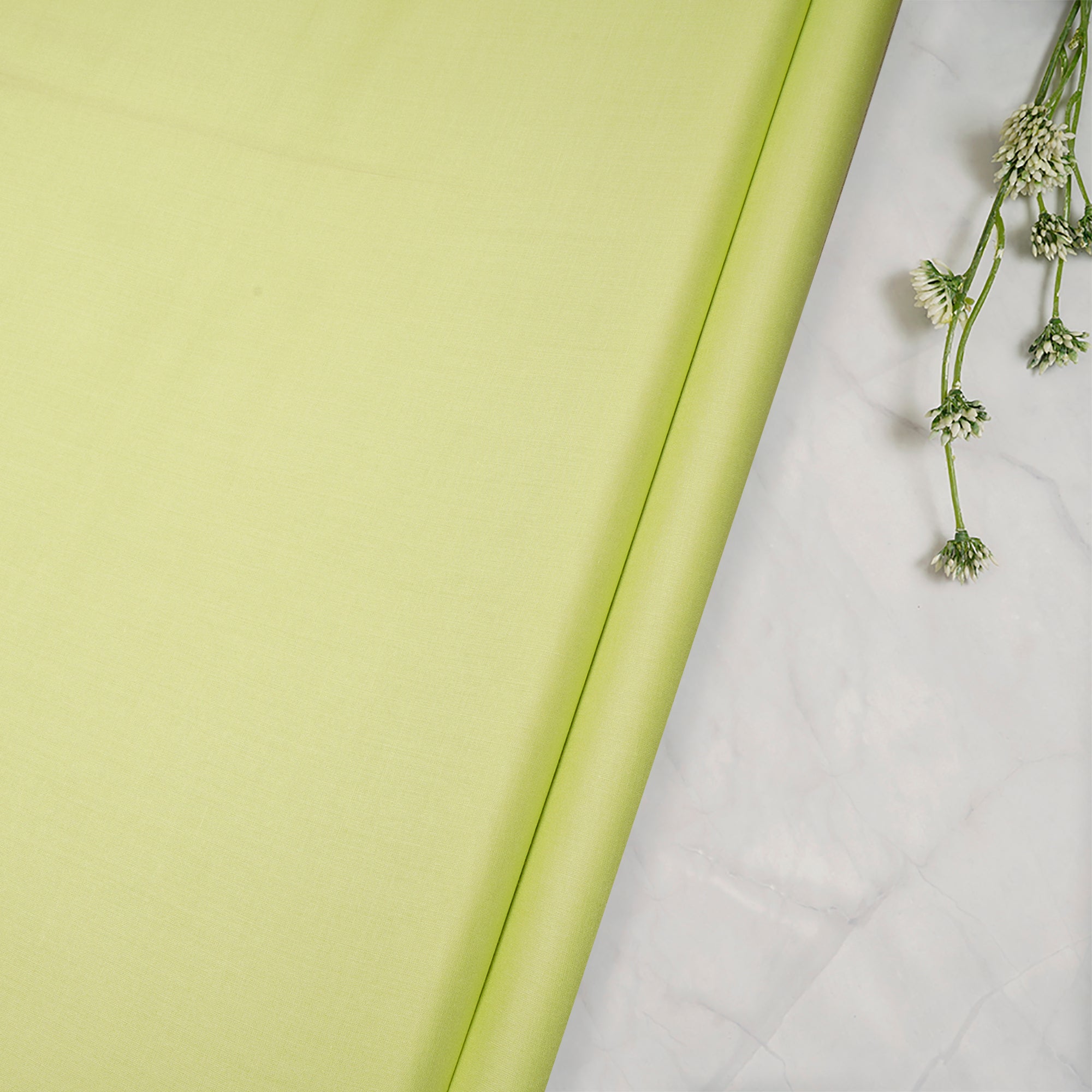 Parrot Green Color Plain Modal Fabric