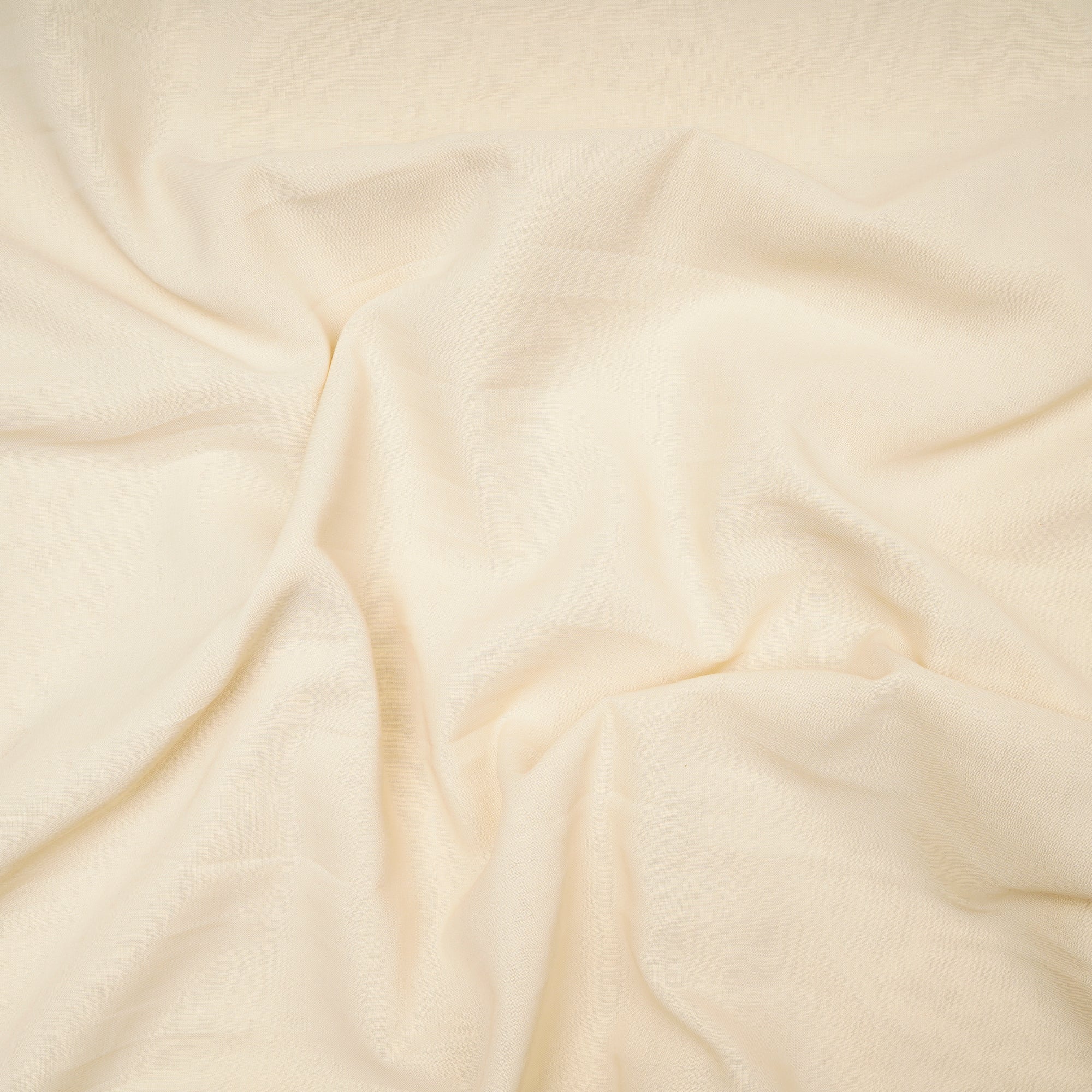 Cream Color High Twisted Poly Voile Fabric