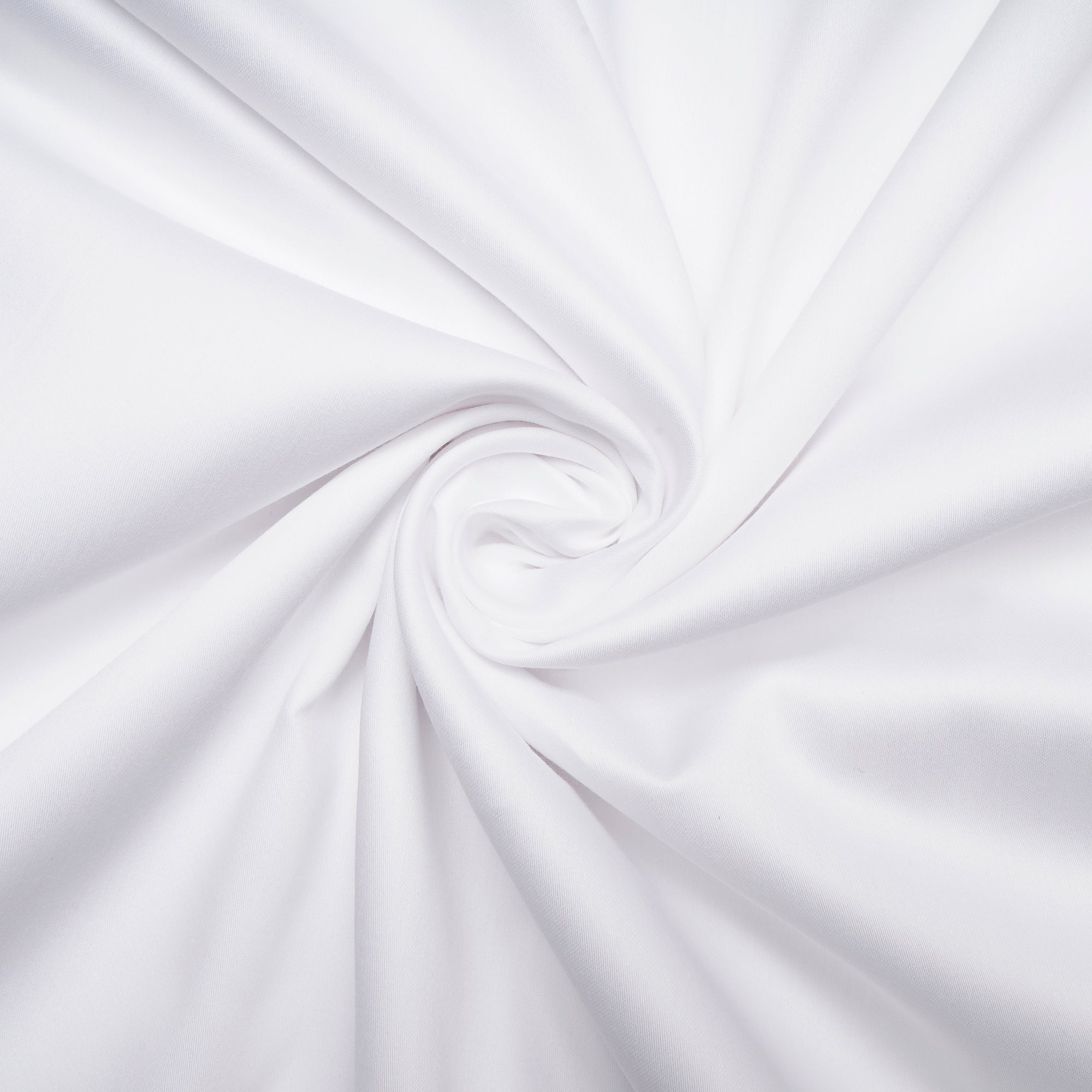 White Color Premium Cotton Satin Dyeable Fabric