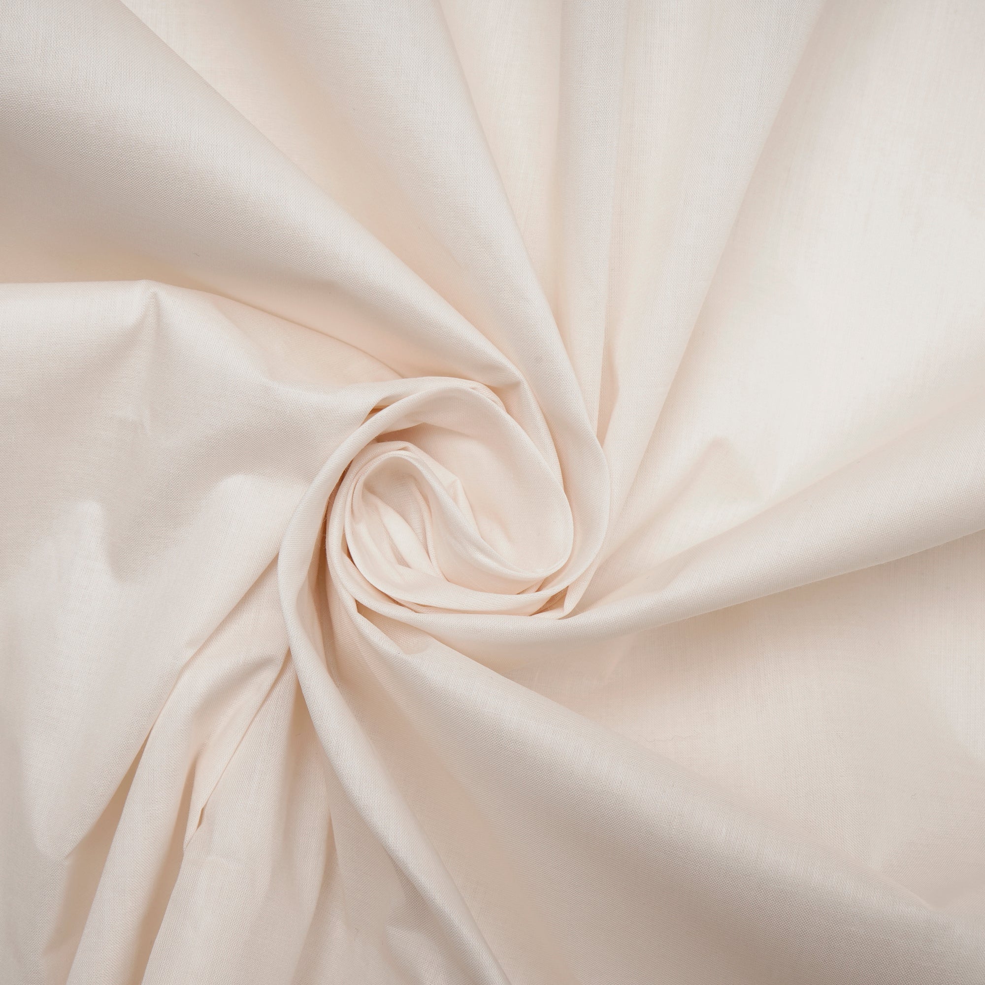 Off White Color Mill Dyed Cotton Lawn Fabric