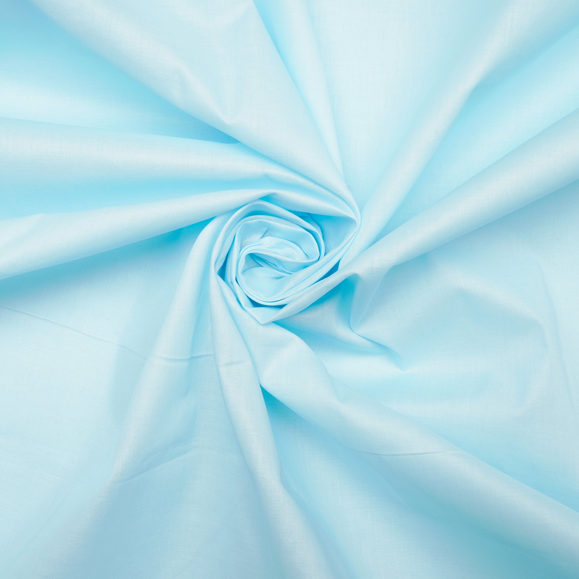 Light Blue Color Mill Dyed Cotton Lawn Fabric